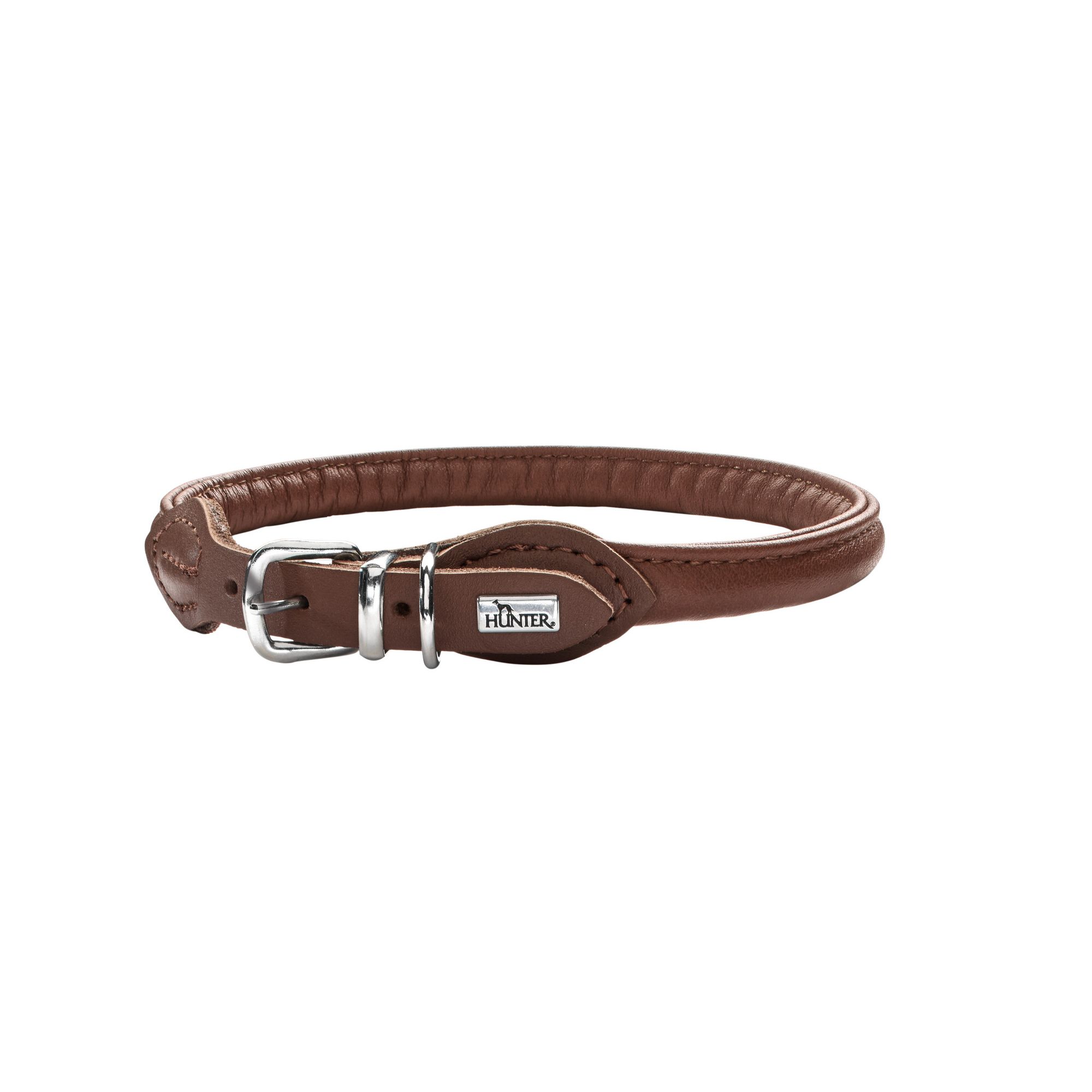 Hunter | Hundehalsband | Round & Soft | Lederhalsband | Rindsleder | versch. Farben und Größen