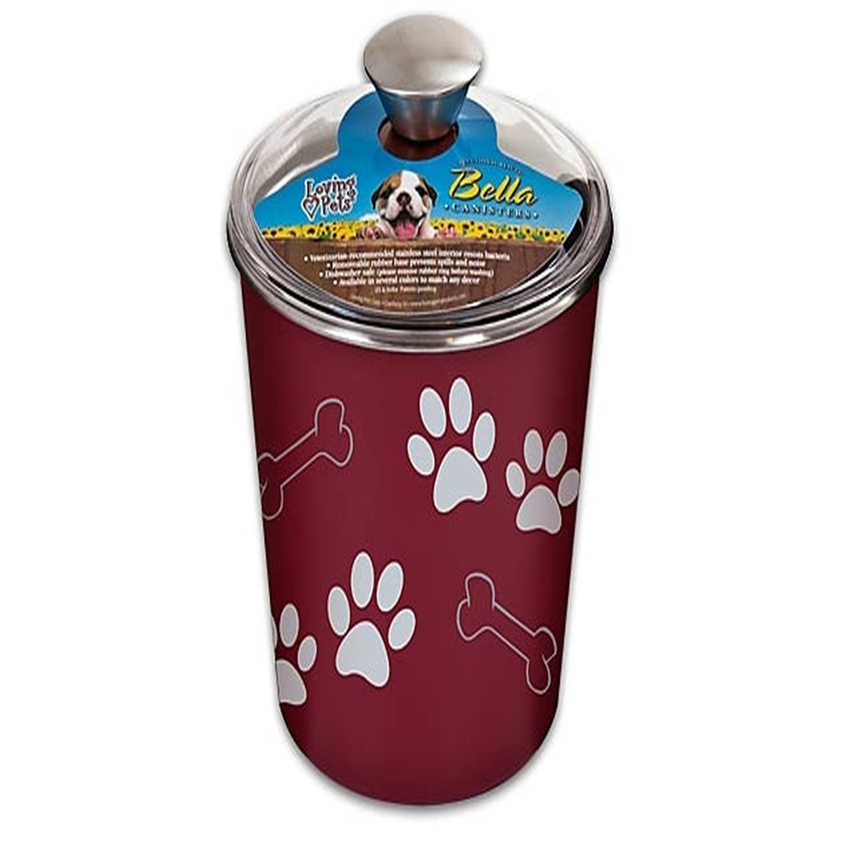 Futterdose | Bella | Bowl | Aufbewahrung | Rot | Edelstahl | 1900 ml