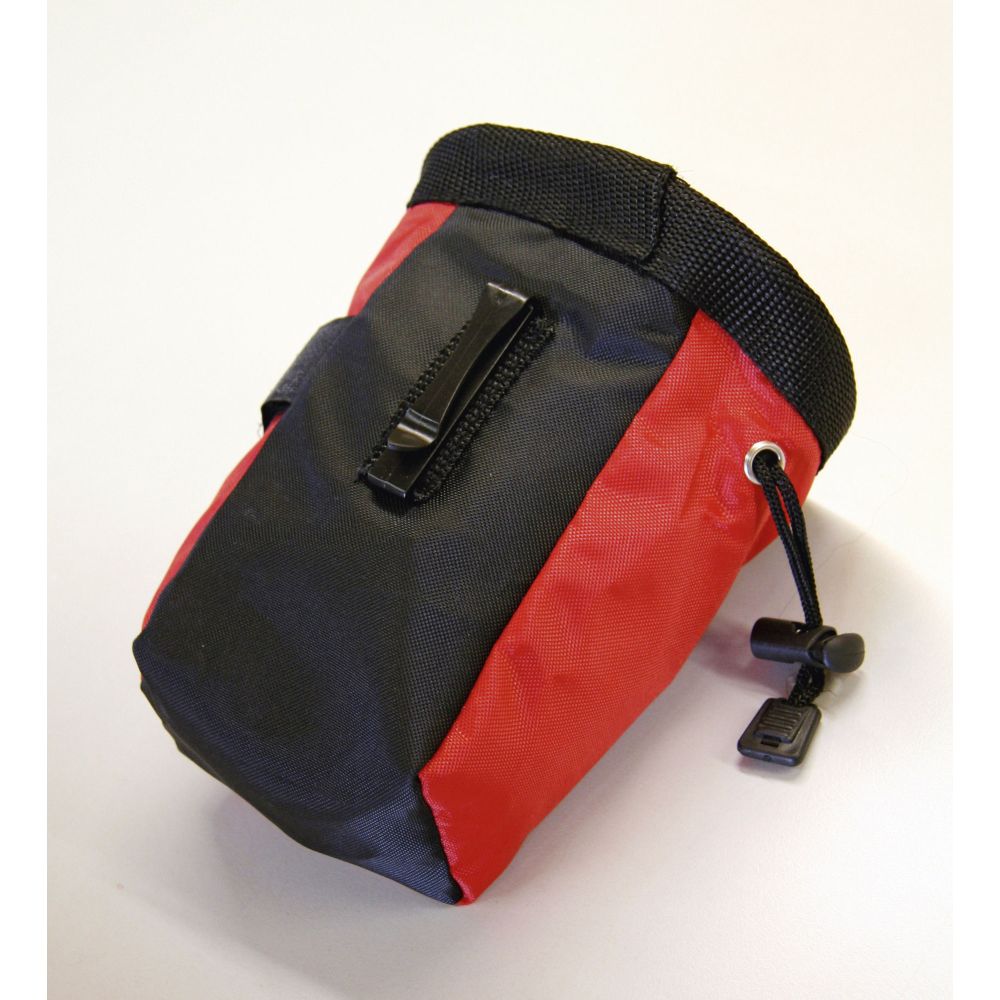 Futtertasche | Rot Schwarz | Inhalt 500 ml | verschließbar | Hundetraining Zubehör