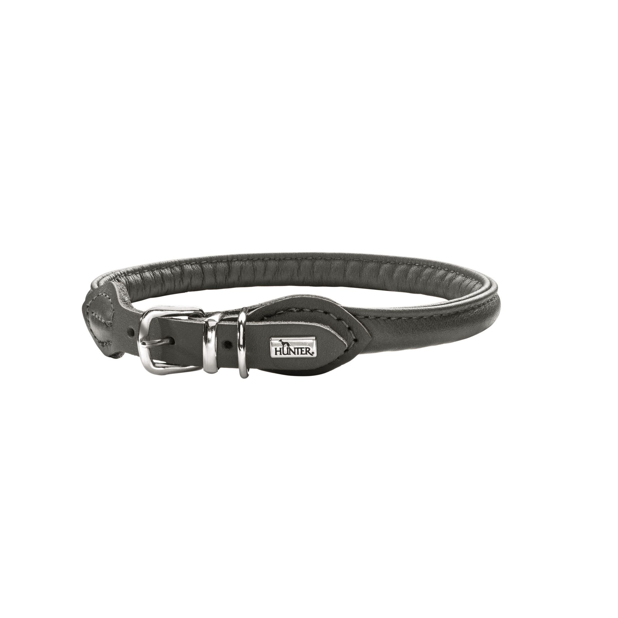 Hunter | Hundehalsband | Round & Soft | Lederhalsband | Rindsleder | versch. Farben und Größen