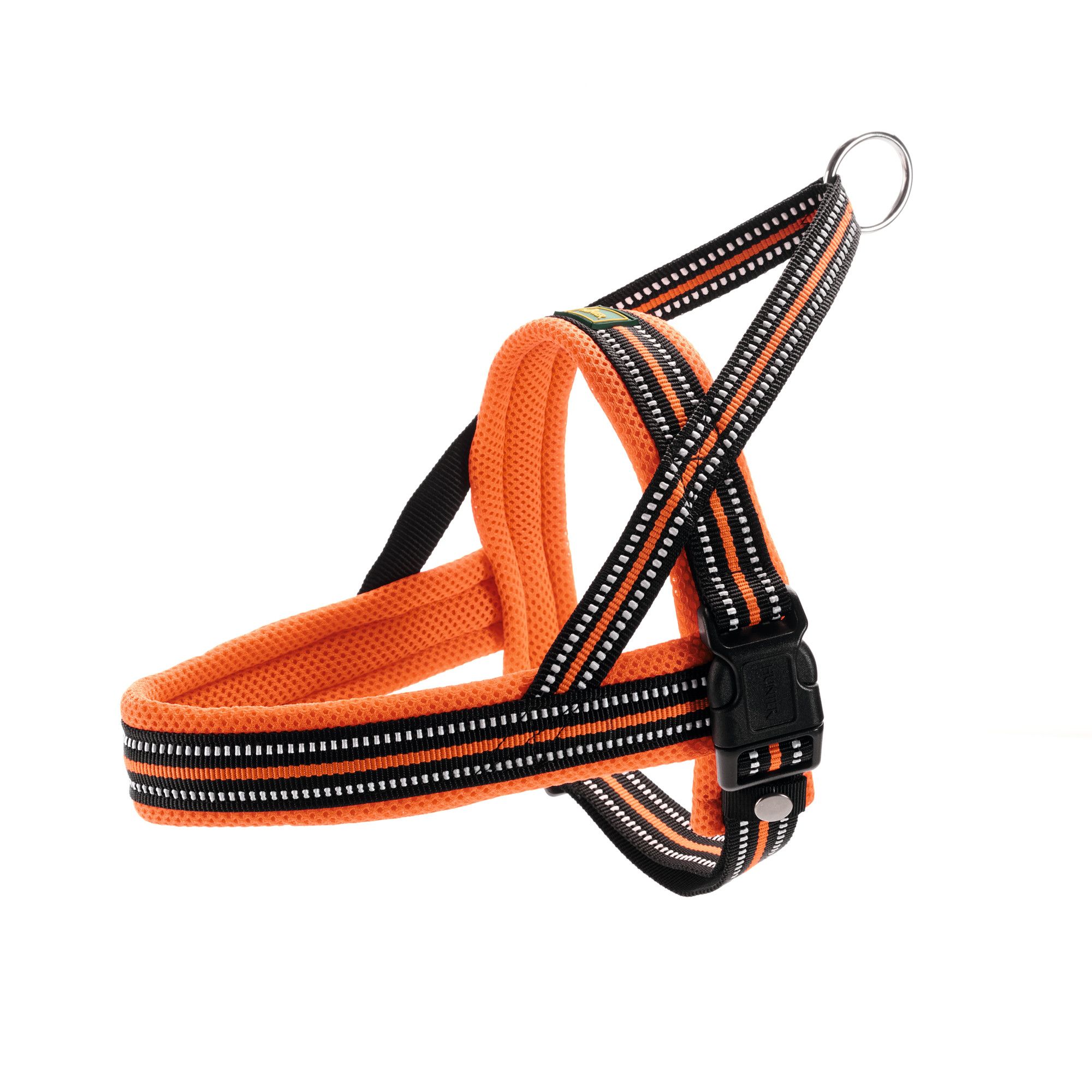 Hunter | Hundegeschirr | Meldal | Nylon | Robust | Pflegeleicht | Reflektierend | Orange