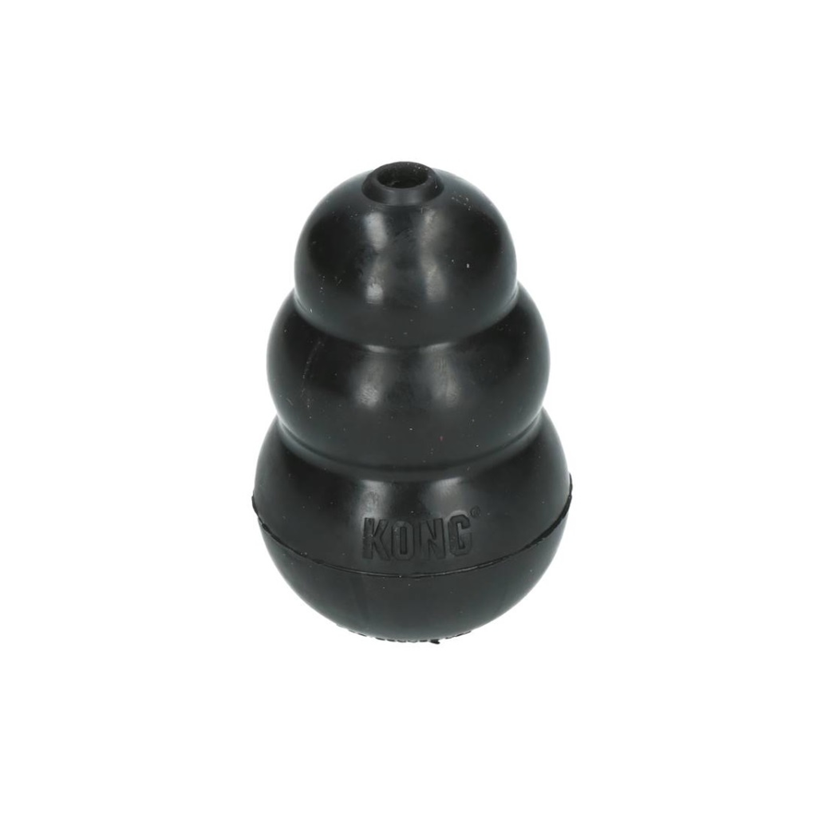 Kong | befüllbar | Belohnung | Kauspielzeug | 10x16,5x6 cm | Schwarz | Kautschuk