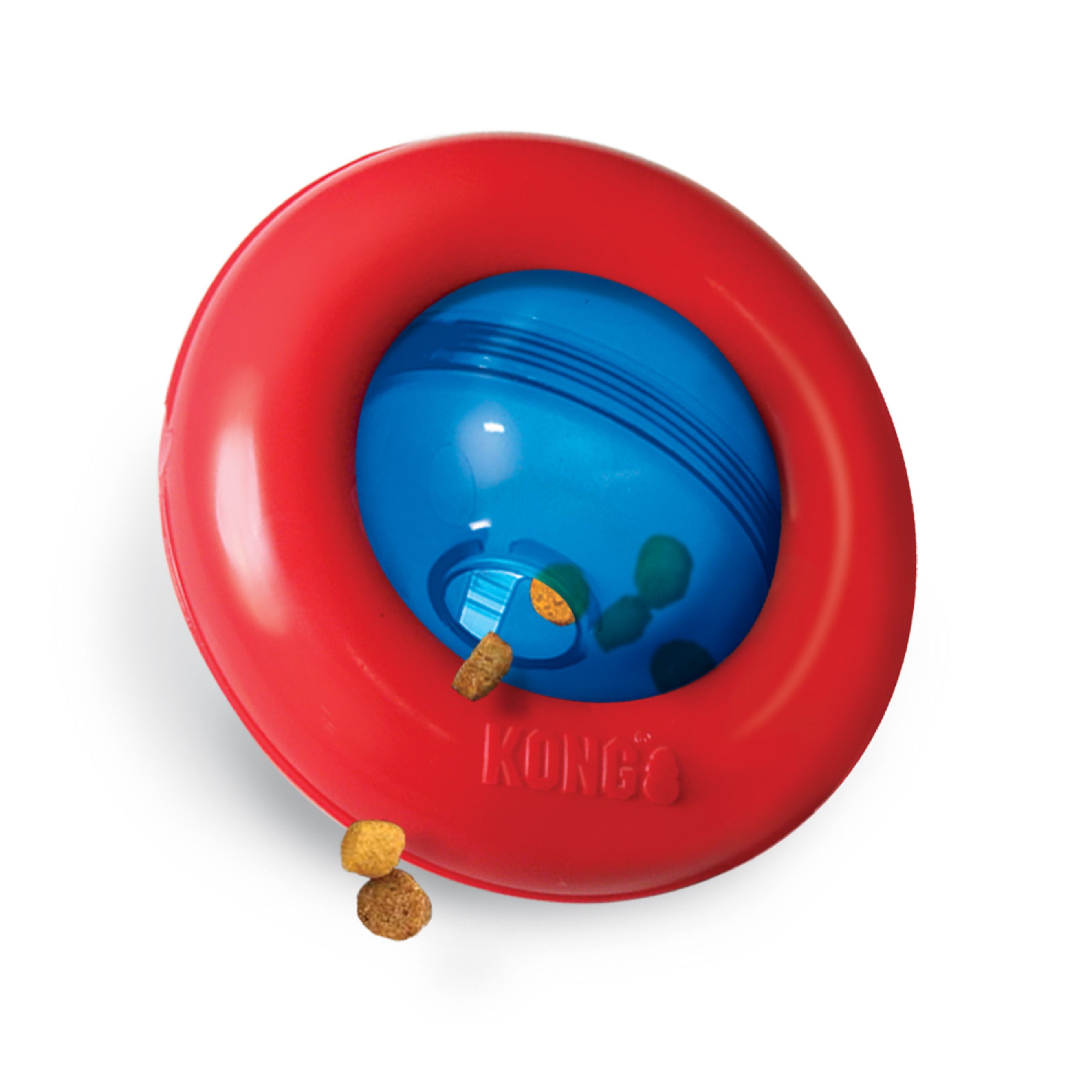 Futterspielzeug | Belohnung | GYRO | Hundespielzeug | Intelligenz | S | Rot Blau | Ring