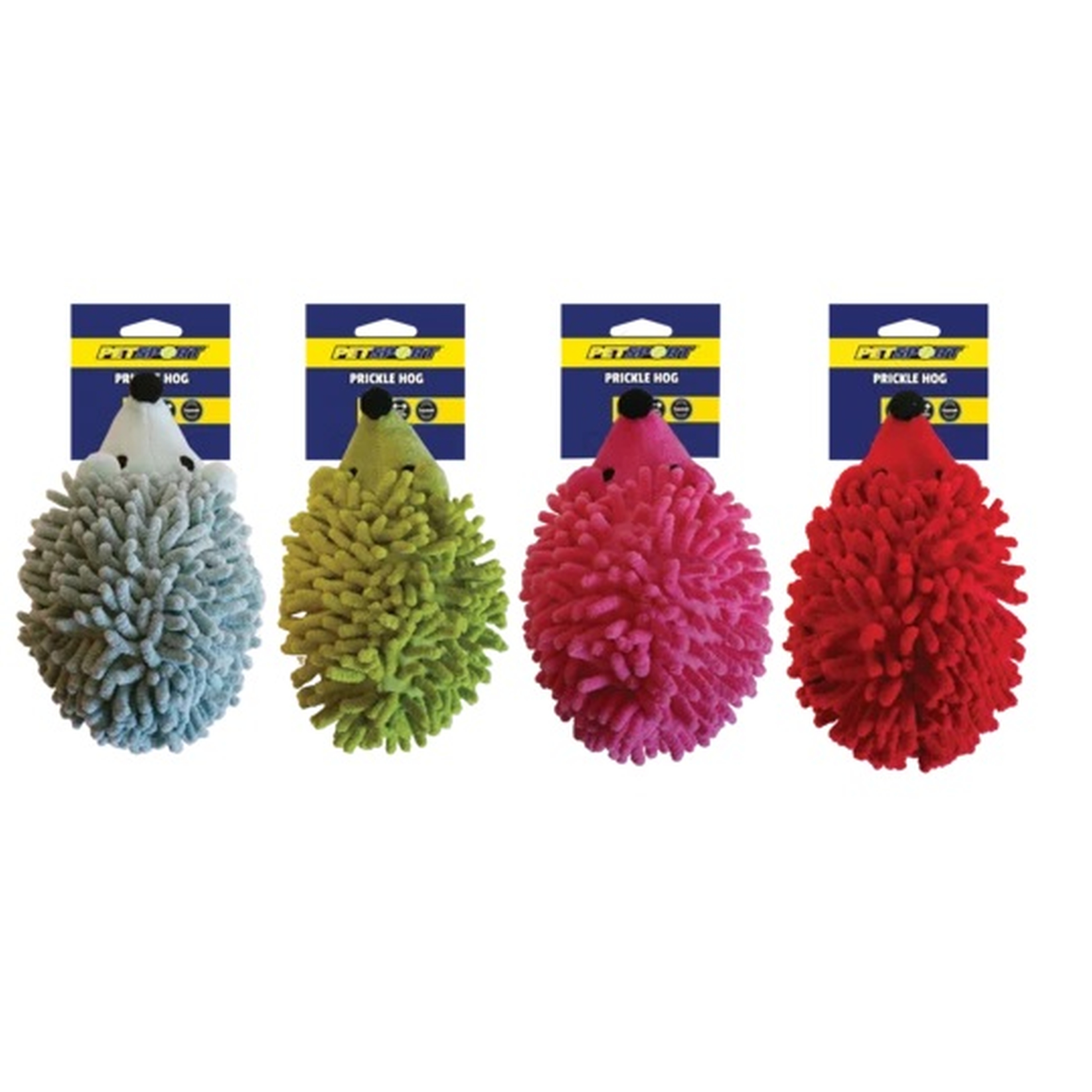 Hundespielzeug | Kuscheltier | Quietscher | weich | Kauspielzeug | 18 cm | Blau | Igel