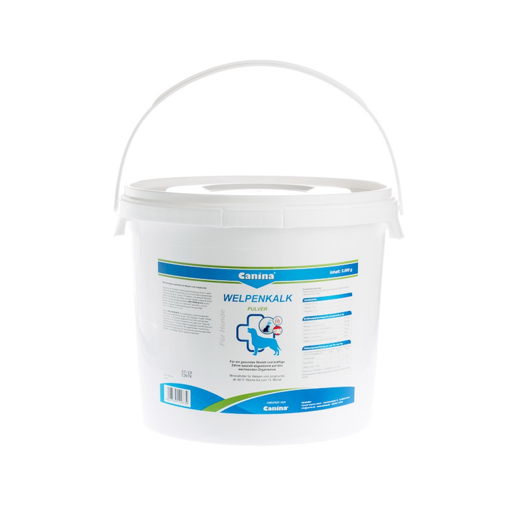Canina | Welpenkalk Pulver | Welpenaufzucht | Calcium & Phosphor | kräftige Zähne | gesundes Skelett
