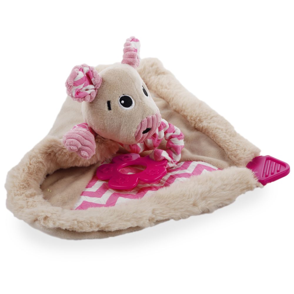 AFP | Hunde Kuscheltier | Stofftier | Welpendecke | Piggy | 38x34x8cm