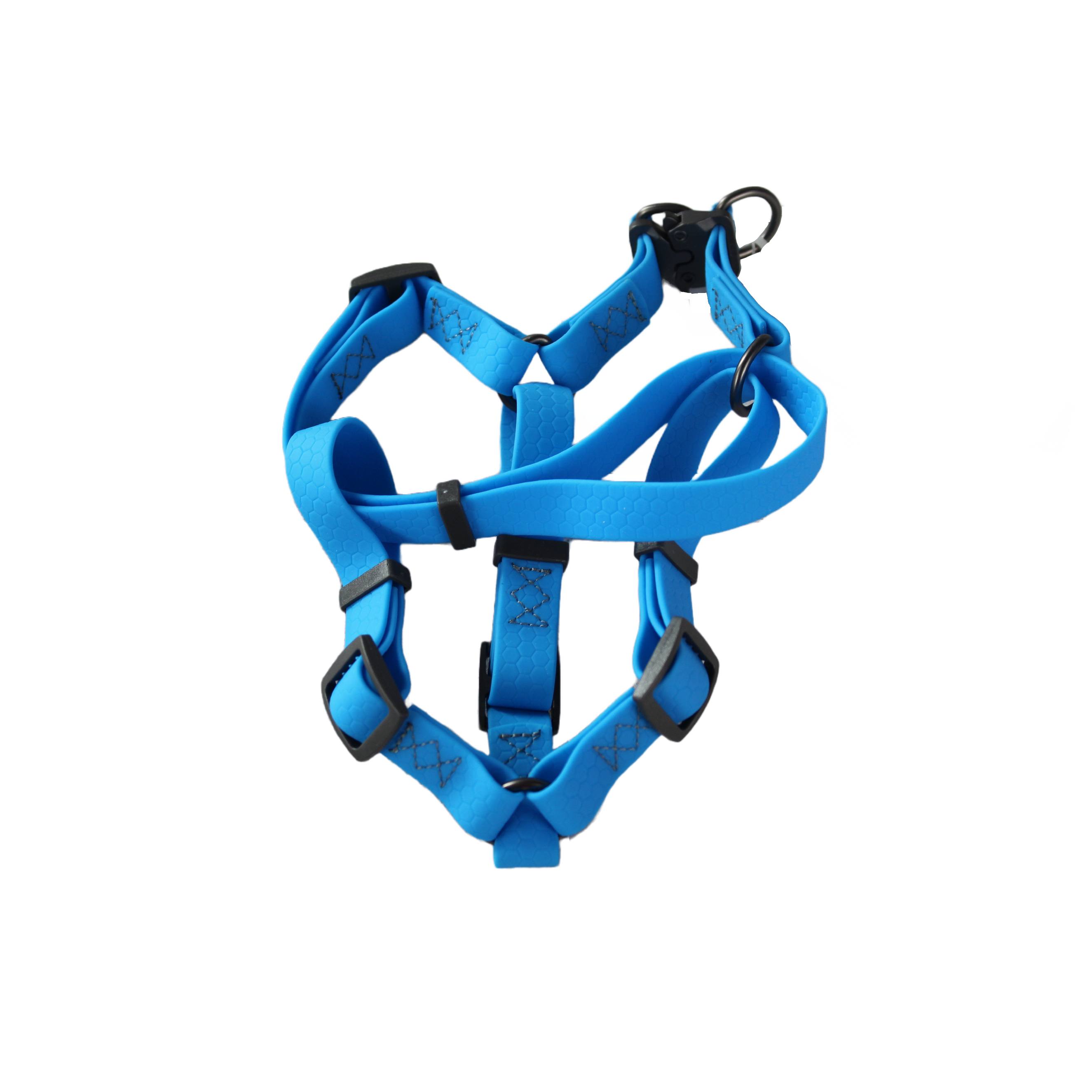 WAUDOG | Hundegeschirr TEX | Blau | 40-55 cm Brustumfang | wasserfest | rutschfest