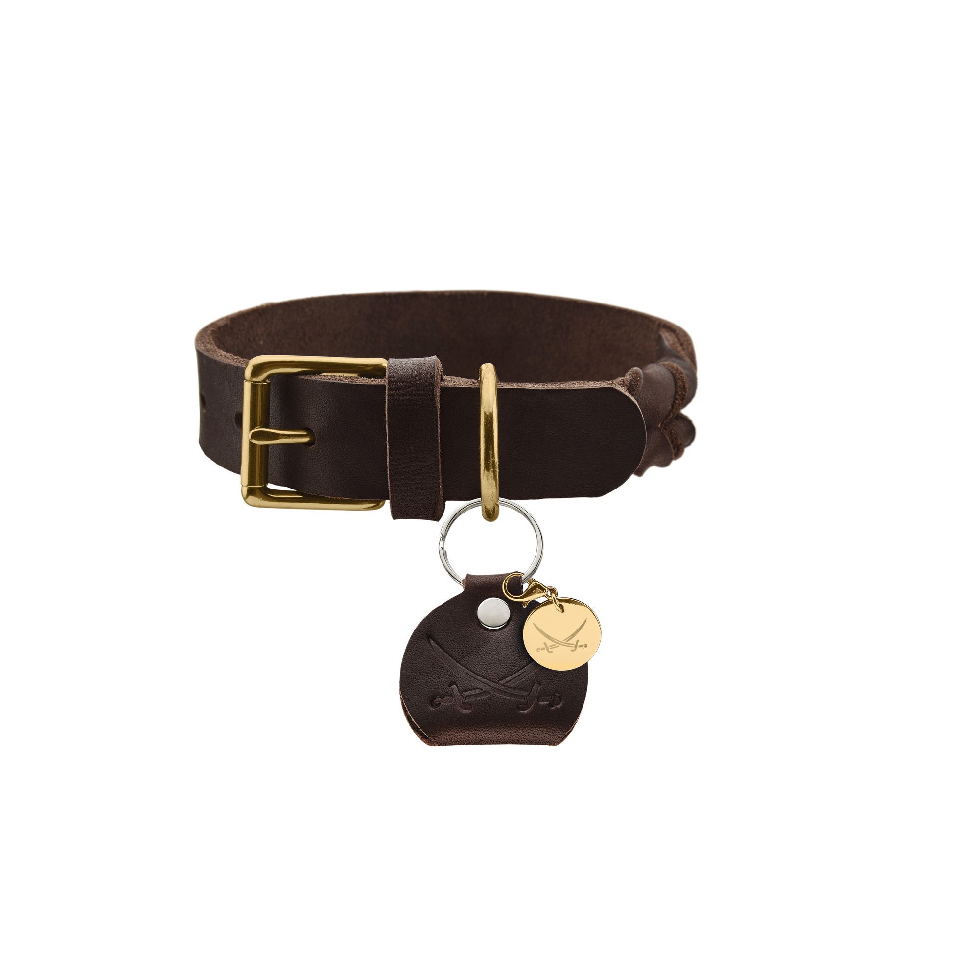 Hunter | Hundehalsband | Sansibar Solid | Lederhalsband | Rindsleder | versch. Farben und Größen