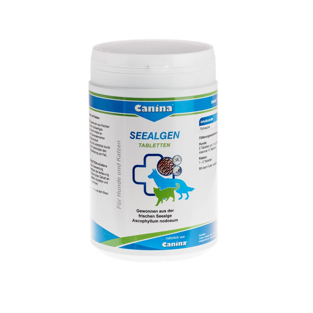 Canina | Seealgentabletten | Fell & Haut | Naturprodukt | Hautstoffwechsel | Optimale Futterverwertu