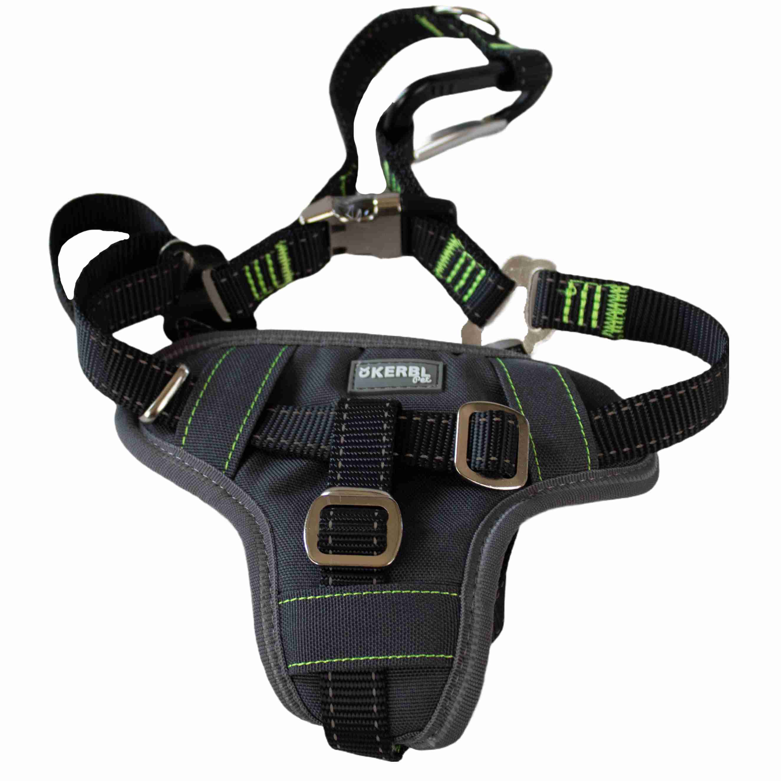 Coperani | Hunde Sicherheitsgeschirr fürs Auto| Führgeschirr | Schwarz | versch. Größen | Gepolstert