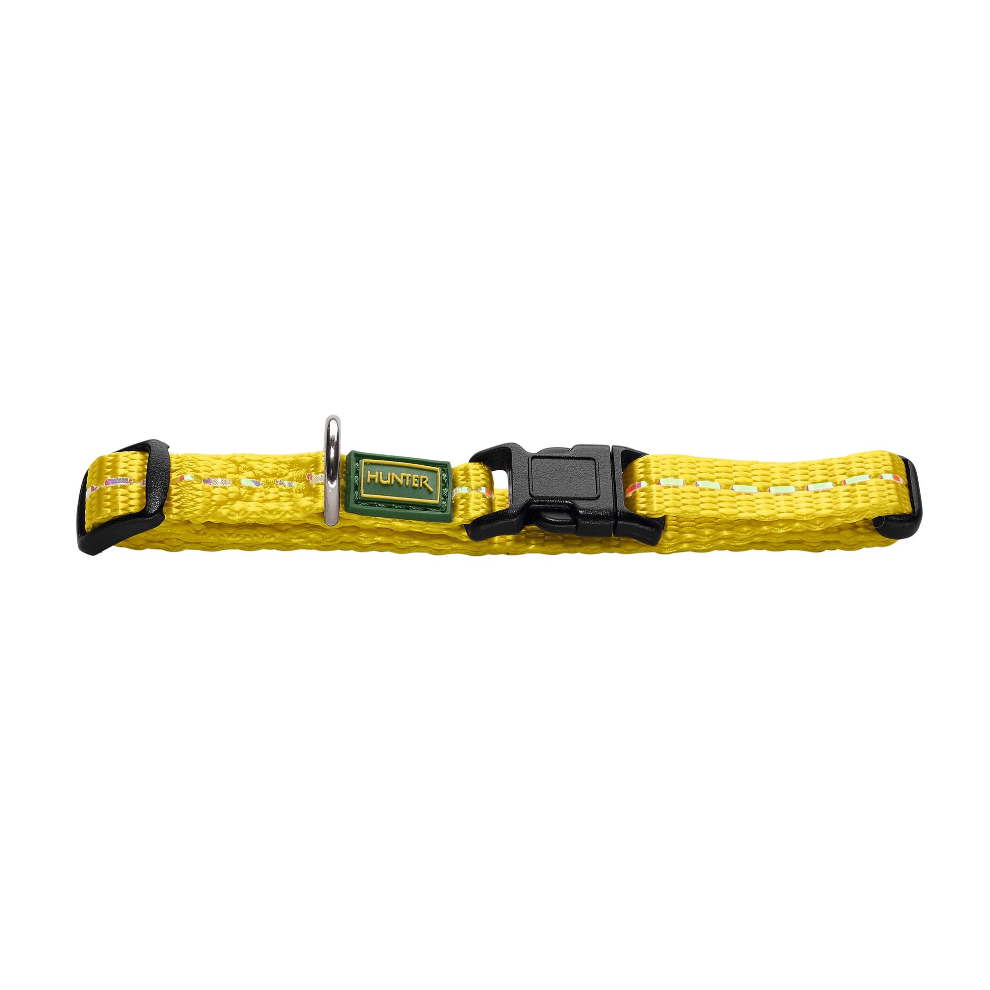 Hunter | Hundehalsband | Tripoli Vario Basic | Nylon | Reflektierend | Gelb | versch. Größen