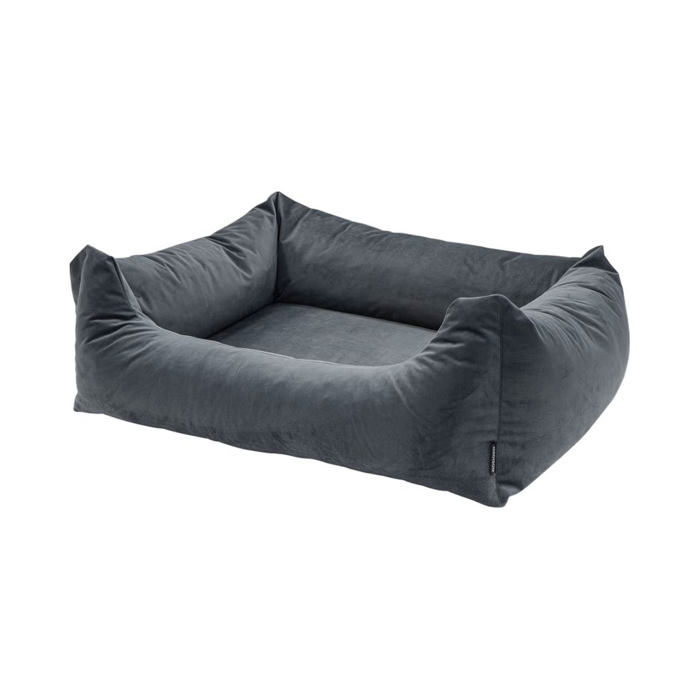 Madison | Hundebett | Velours Dog Bed | Grau | Schlafplatz | Erholung | versch. Größen