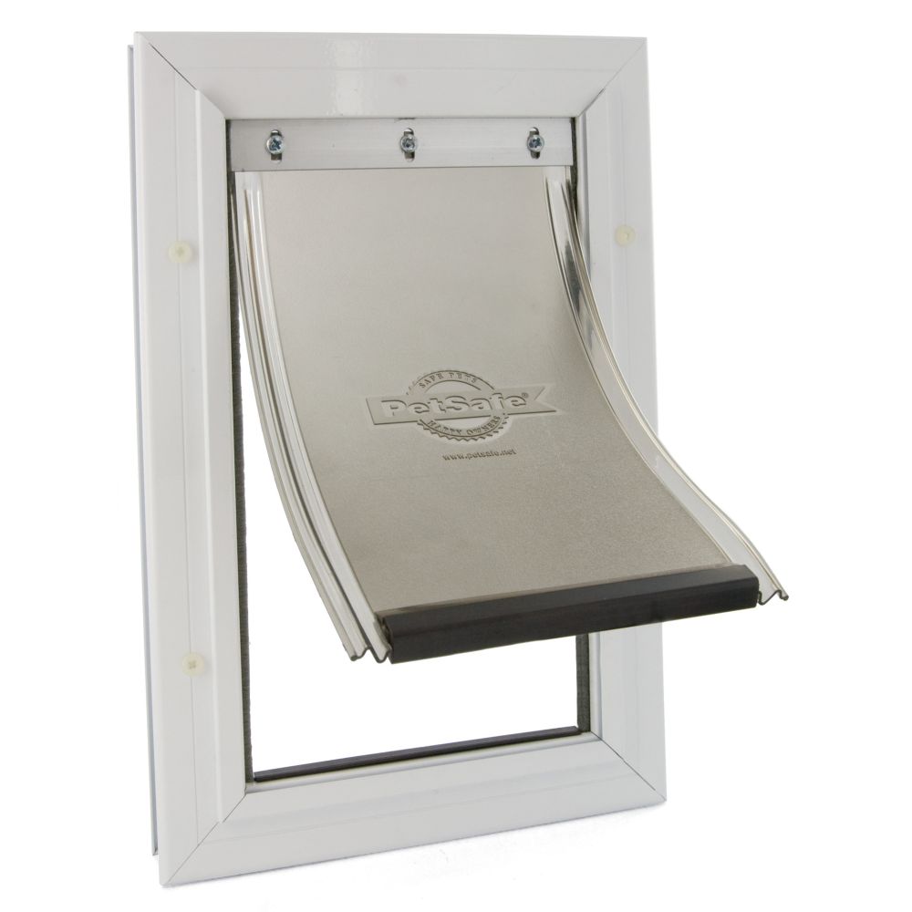 Hundeklappe | Staywell Aluminium | Weiß | versch. Größen