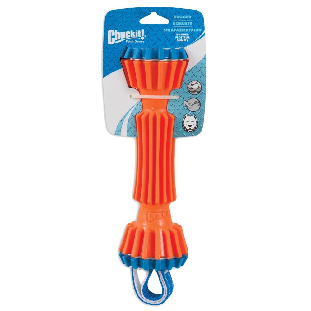 Hundespielzeug | Apportieren | Schwimmfähigkeit | Blau | Orange | 11.5x34x9 cm