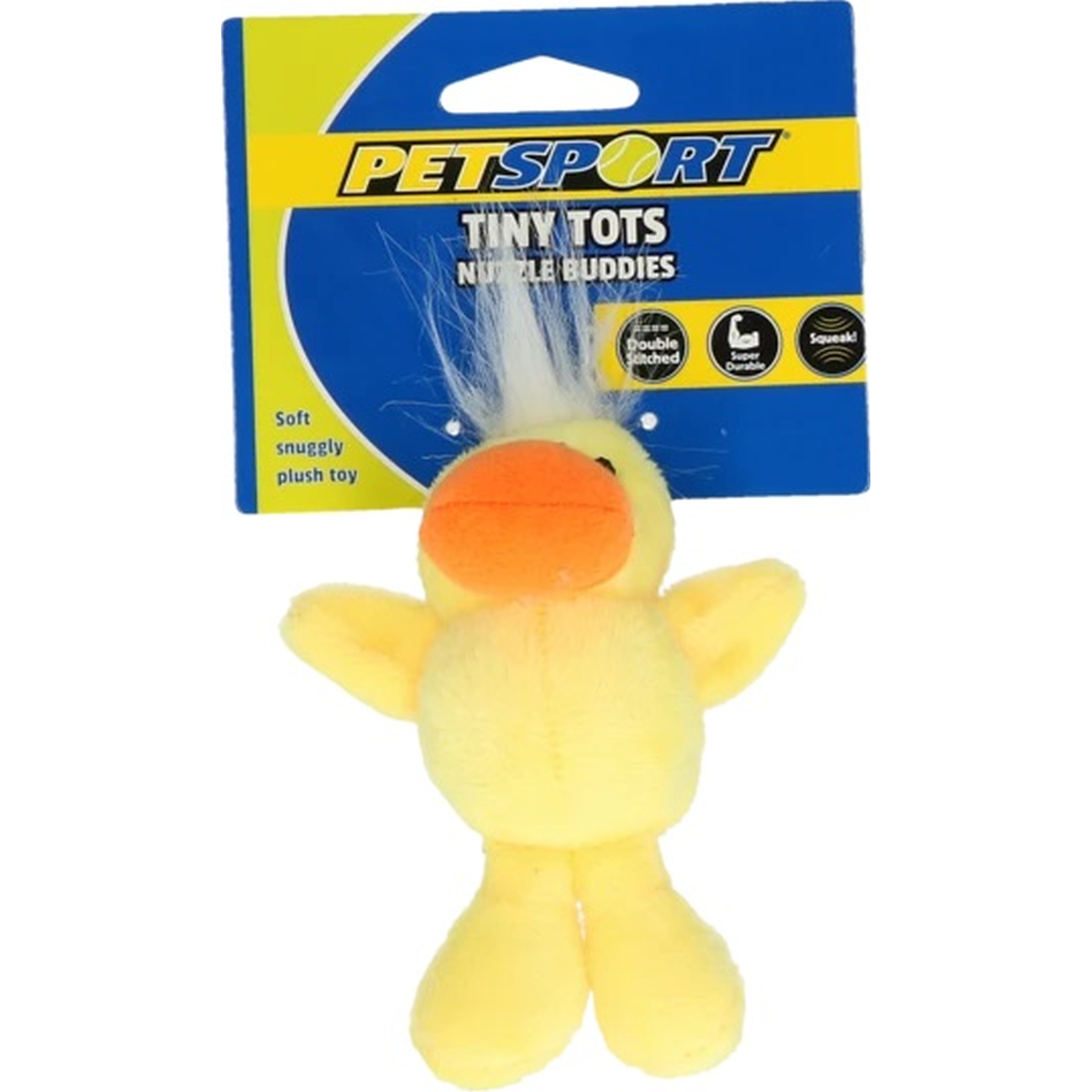 Hundespielzeug | Mini-Kuscheltier | Quietscher | Kauspielzeug | 10 cm | Weiß | Kuh