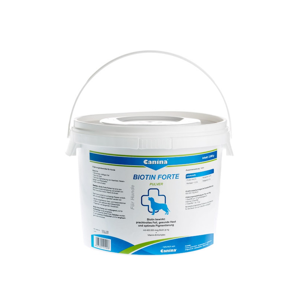 Canina | Biotion Forte Pulver | Fell & Haut | gesunde Haut | feste Krallen | optimale Pigmentierung