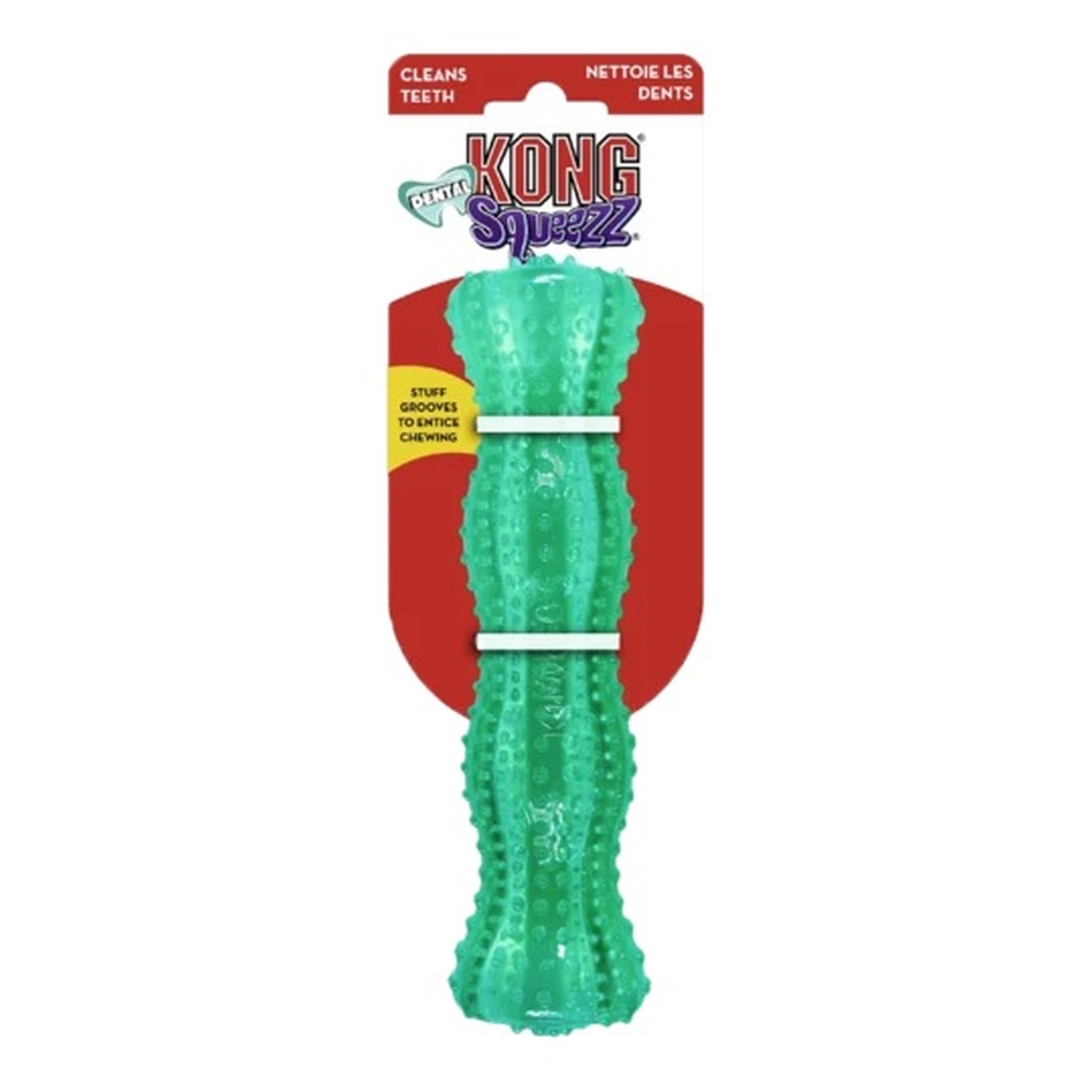 Hundespielzeug | Zahnpflege | Kauspielzeug | 20 cm | Grün | Stab
