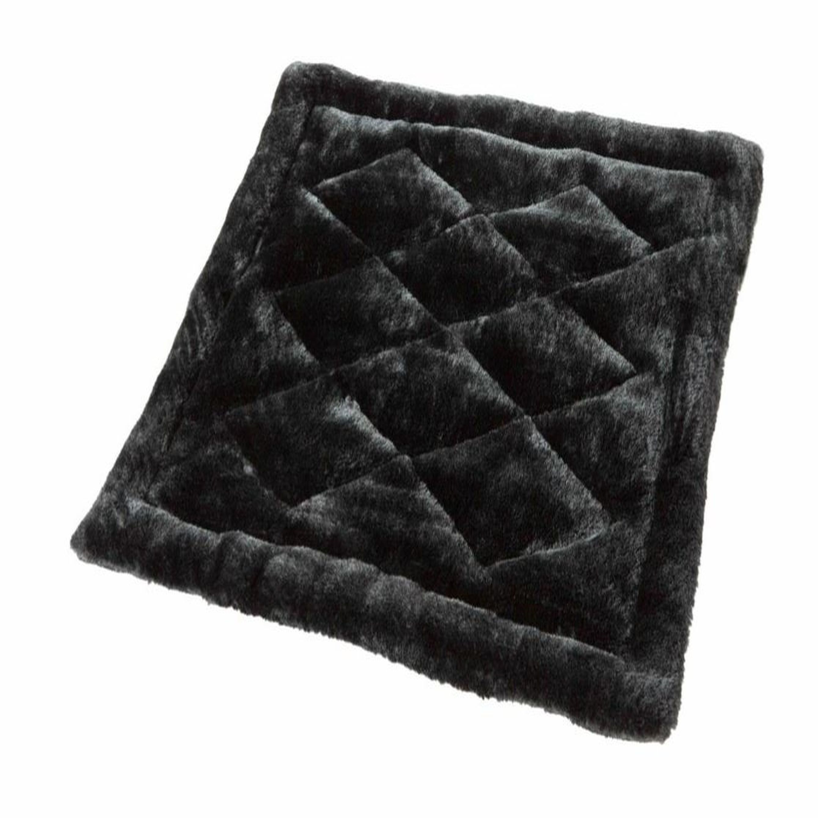 Hundebett | SB Deluxe | Hundeschlafplätze | Decken | 43 x 38cm | Schwarz | Polyester | 56