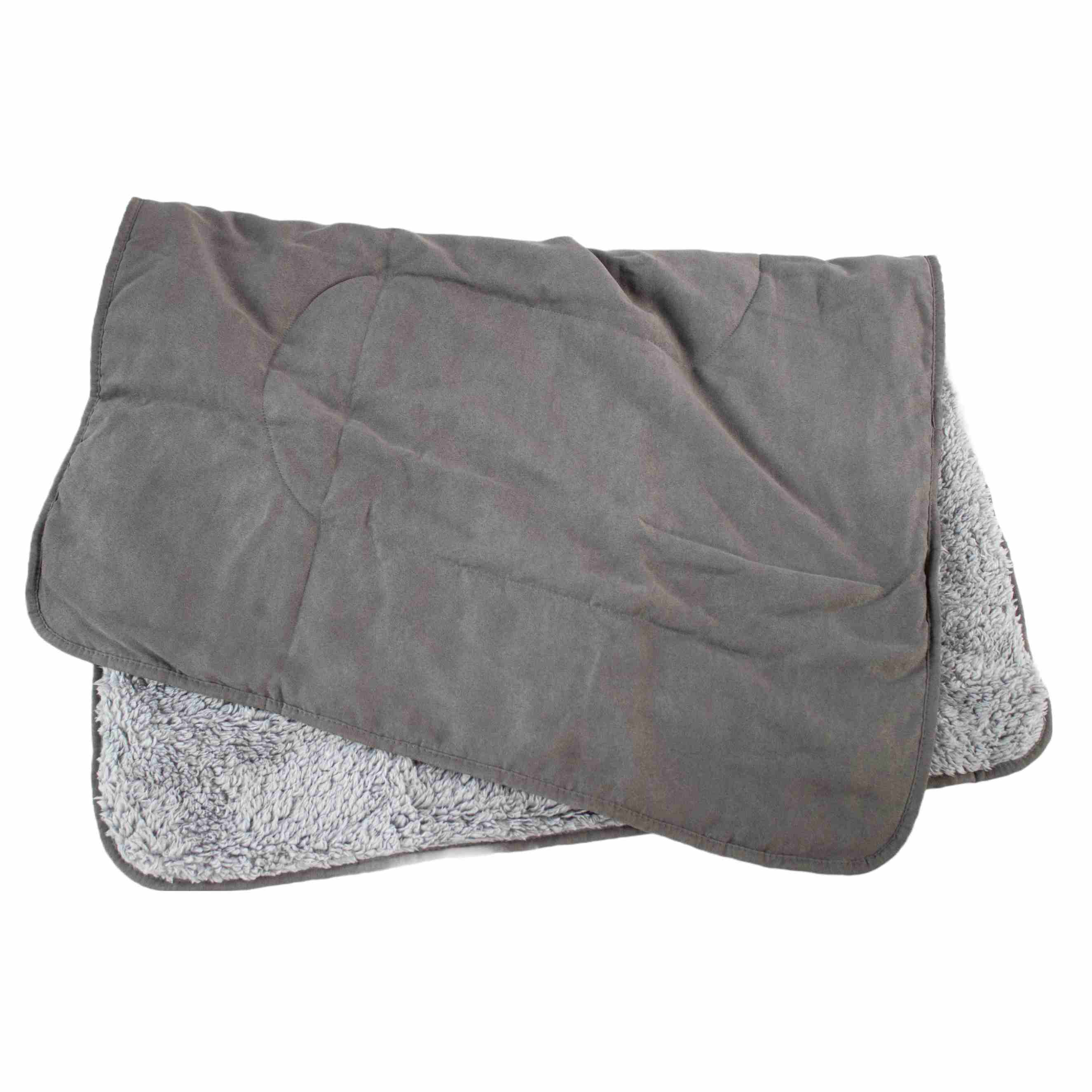Hundedecke | Cozy Blanket | Grau | 100 x 72,5 cm | Weiches Plüsch | Hundeschlafplatz