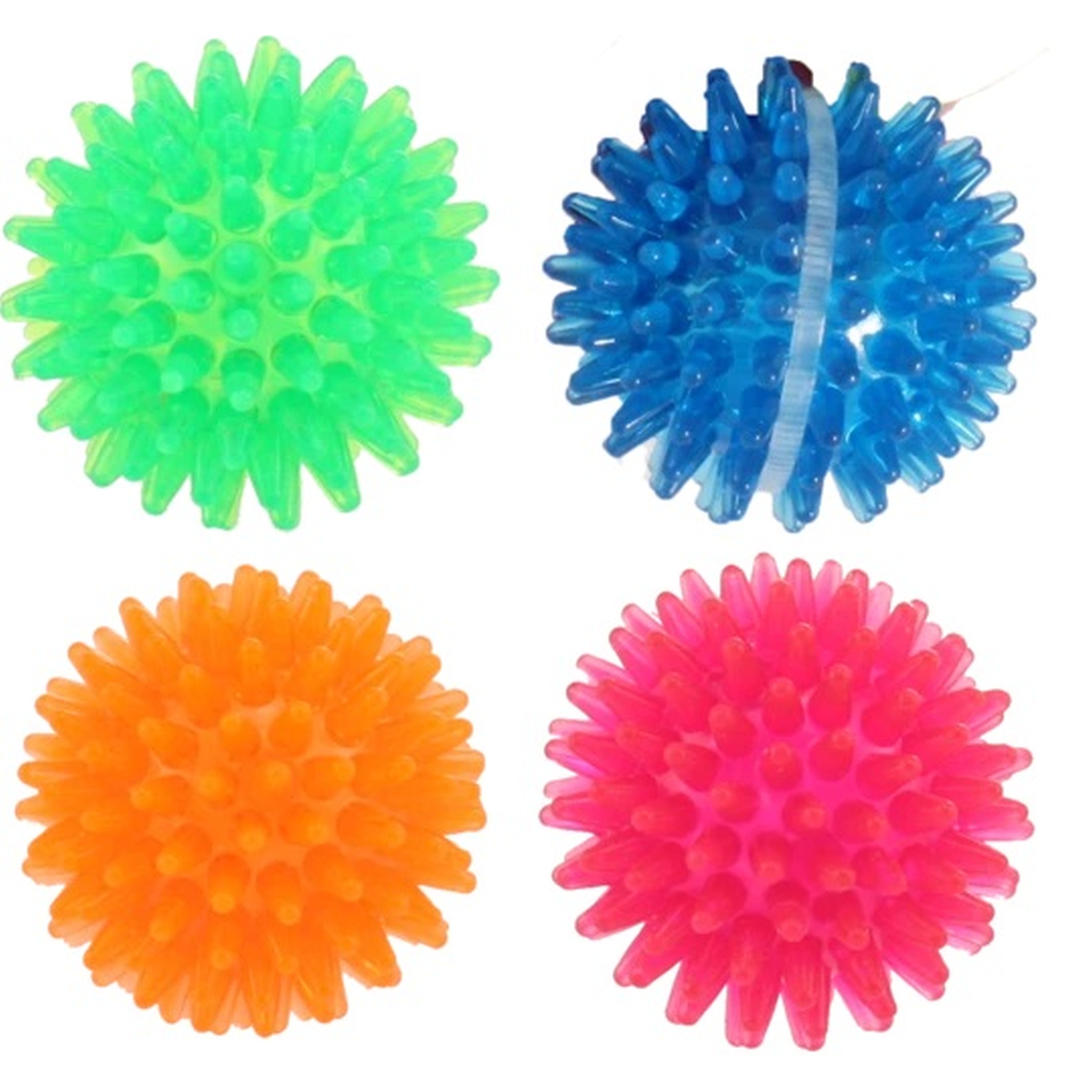 Hundespielzeug | Massage | Vannilleduft | Kauspielzeug | Blau | Rot | Gummi | 4,8 cm | Ball