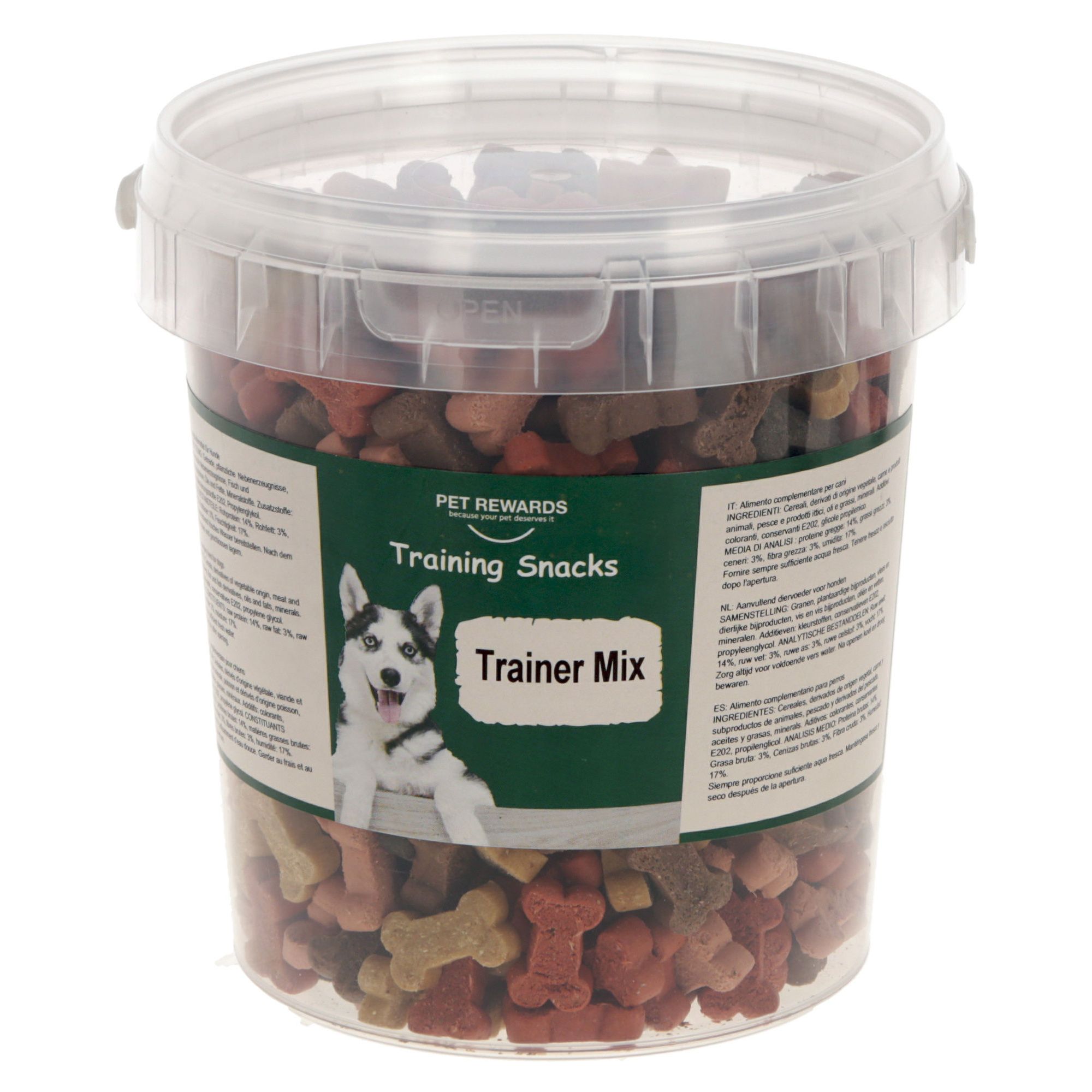 Coperani | Hundeleckerlies | Trainer Mix | 500g Eimer | Hundekekse mit Fleisch