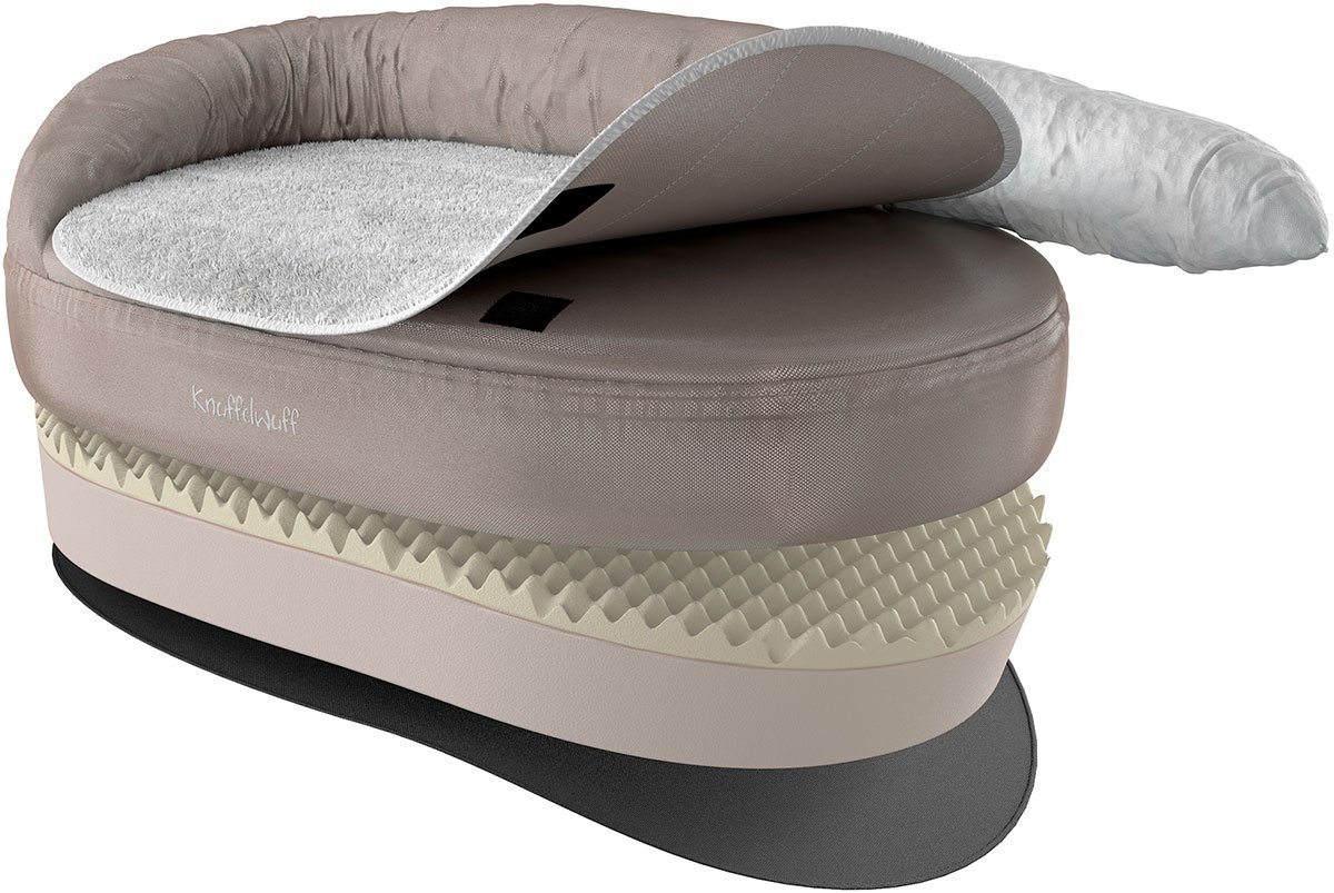 Knuffelwuff | Orthopädisches Hundebett Jessy | Ergonomisch |  Hundematte | Matratze | Memory Foam