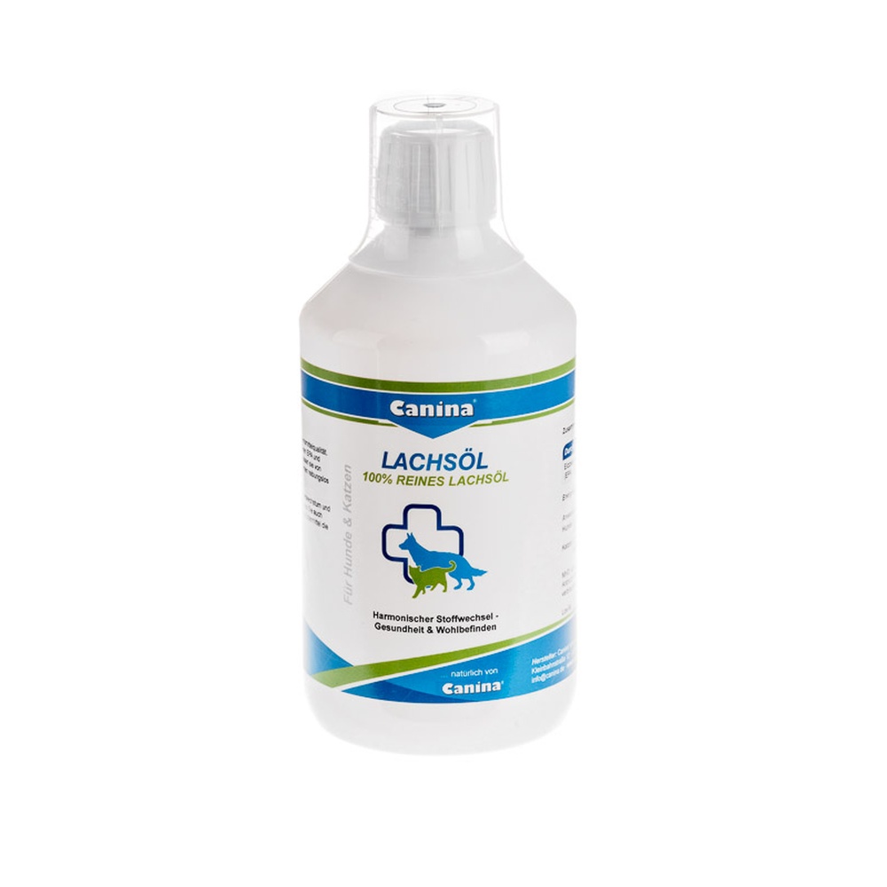 Canina | Lachsöl | B.A.R.F. Produkt | harmonisiert Stoffwechsel | Wohlbefinden | Hautregeneration