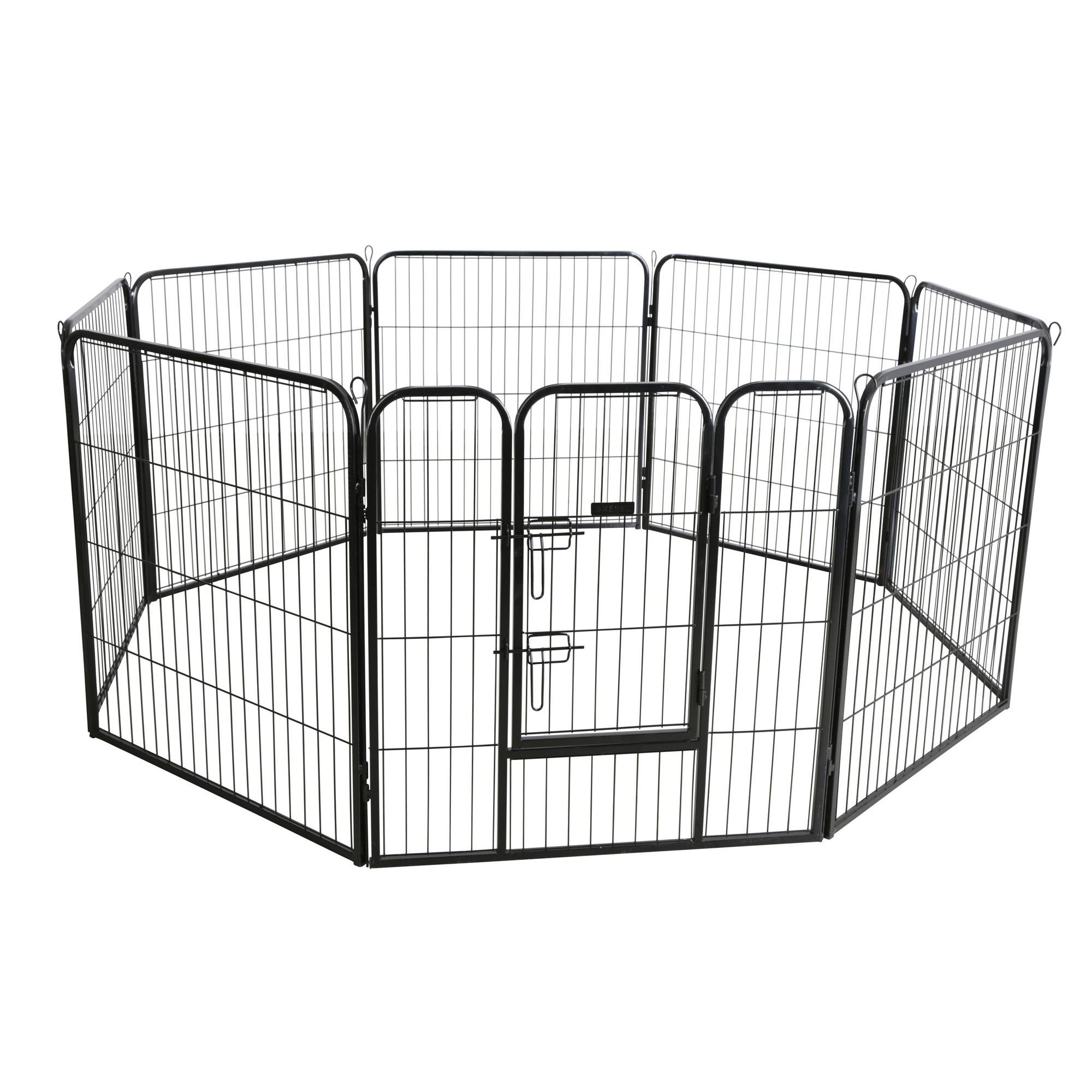 Coperani | Welpengehege | 8 Zaunelemente je 80x77cn | Freigehege | variabel aufstellbar