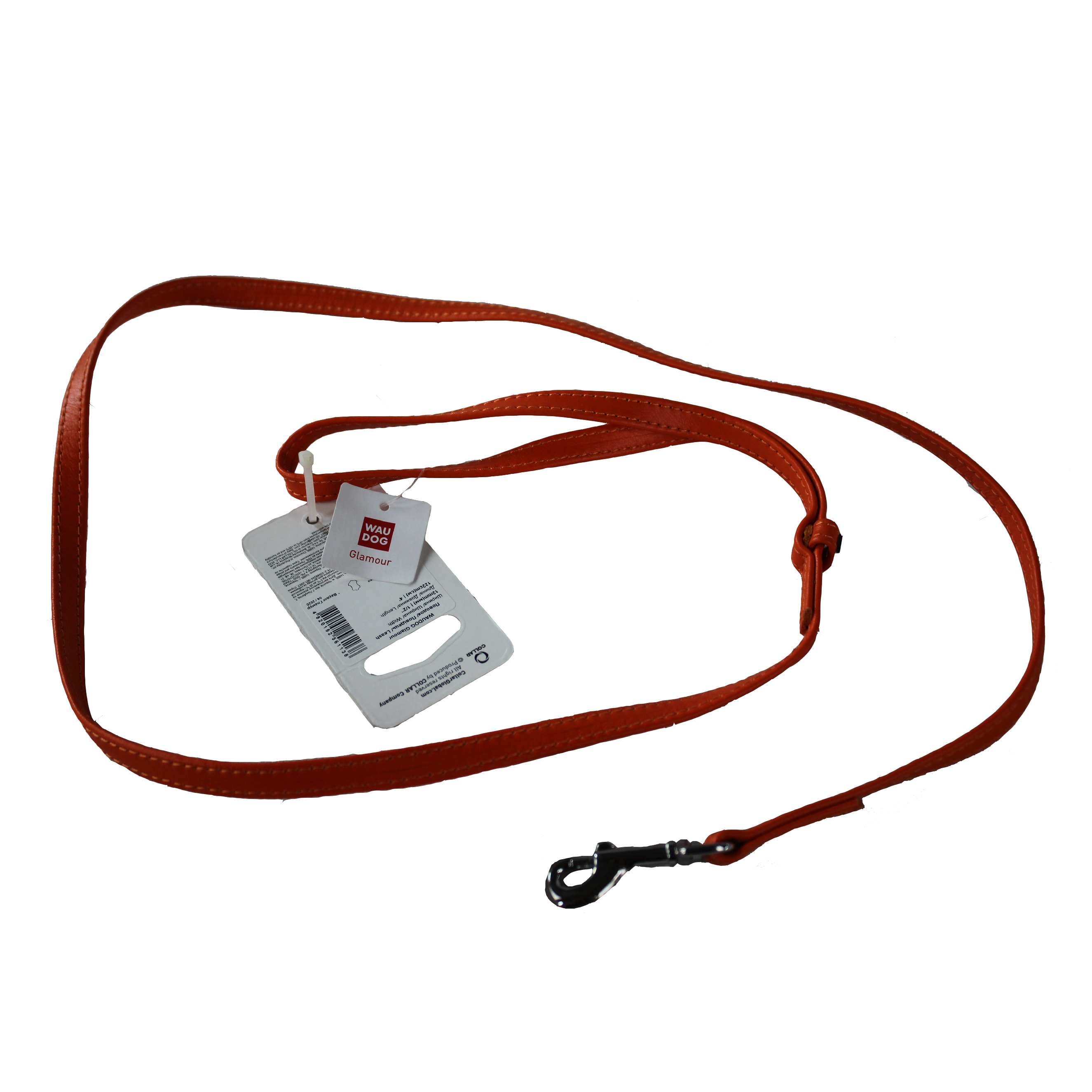 WAUDOG | Hundeleine Glamour | versch. Farben | 122 cm Länge | Leder | Leine für Hunde