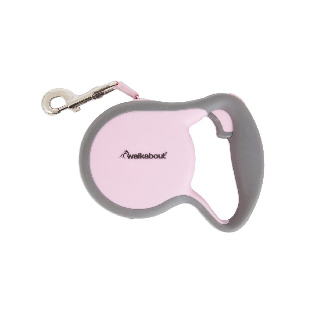 Petmate | Flexileine | Walkabout | Rollleine | versch. Größen | Rosa | Stopp-Funktion | Soft