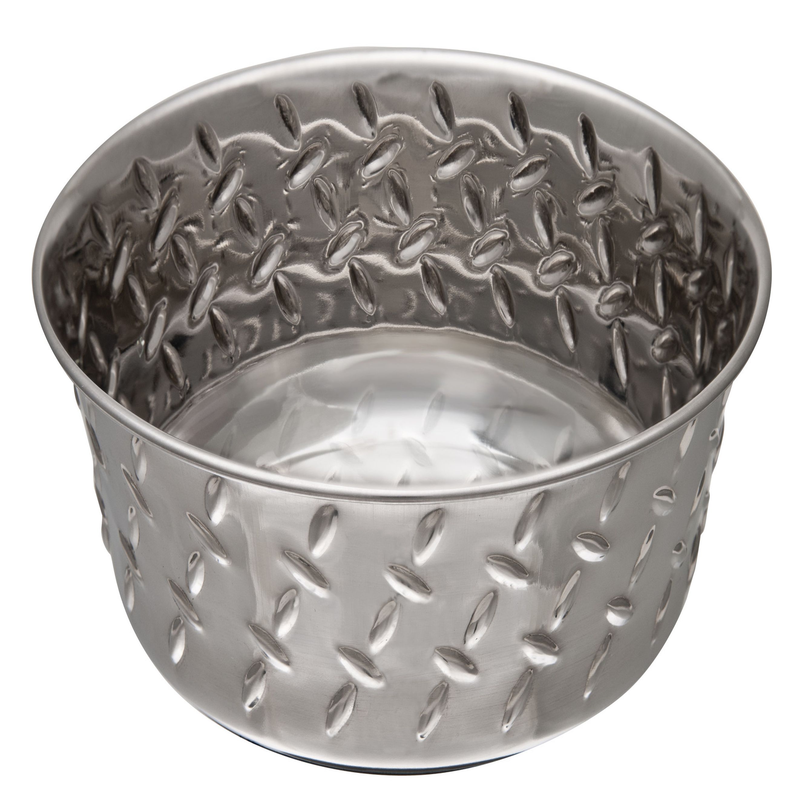 Diamond | Edelstahl Napf | rutschfest | antibakteriell | S | Hundenäpfe | 473ml | Grau | Edelstahl