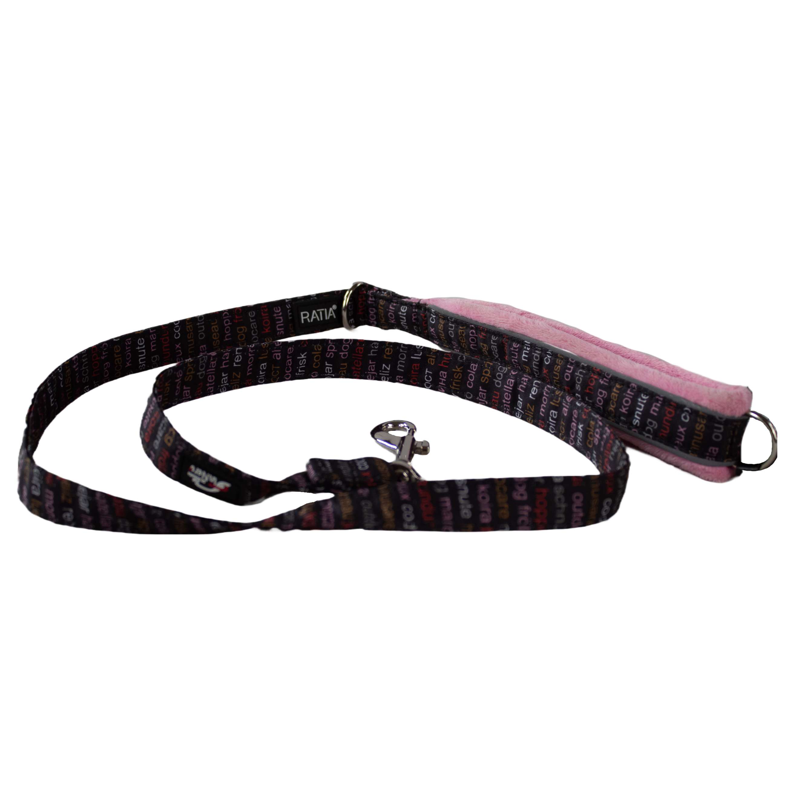 Finnero | Hundeleine Fleece | versch. Farben | 120 cm | Führleine | mit reflektierenden Streifen