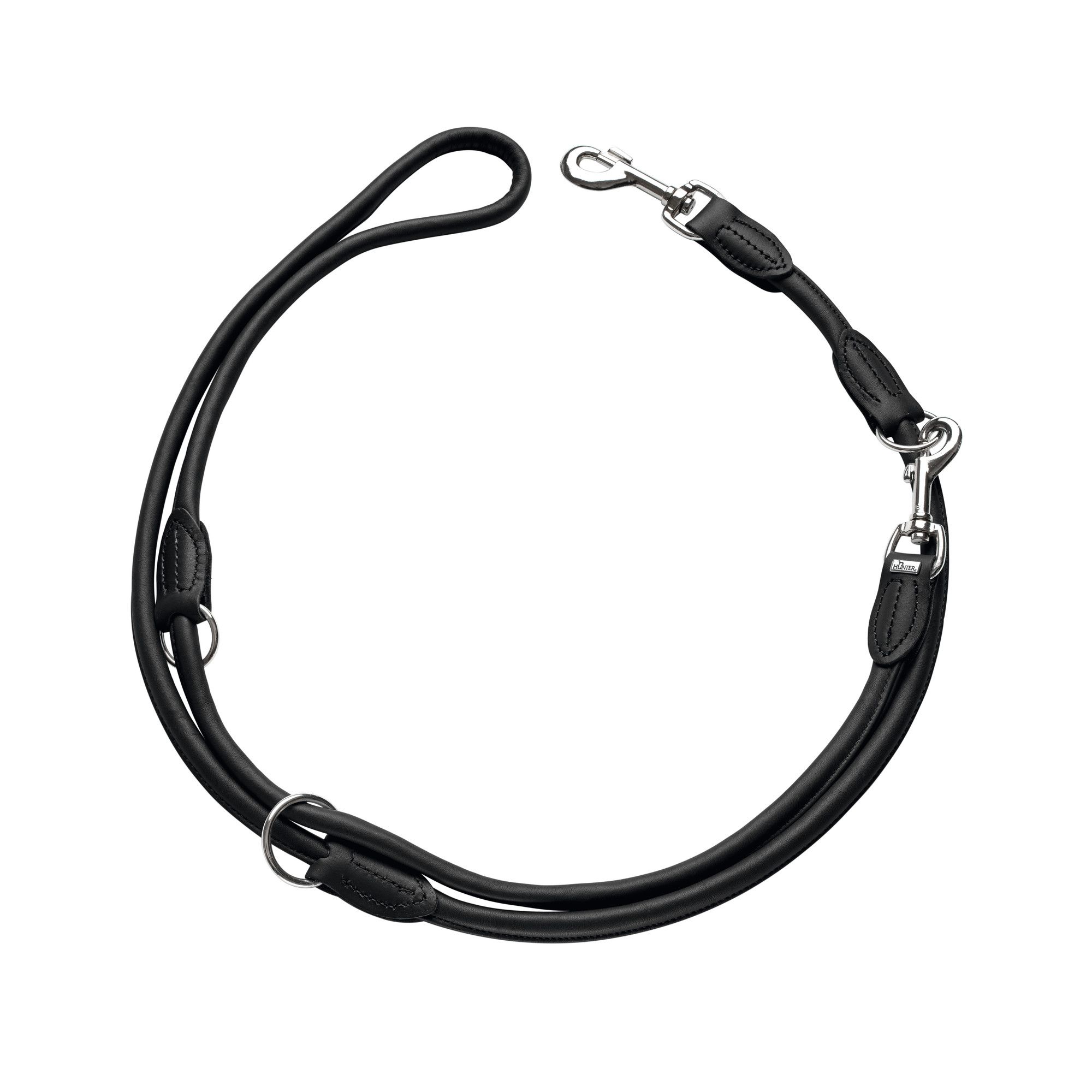 Hunter | Hundeleine Leder | Round & Soft | Führleine | Rindsleder | versch. Farben u. Größen