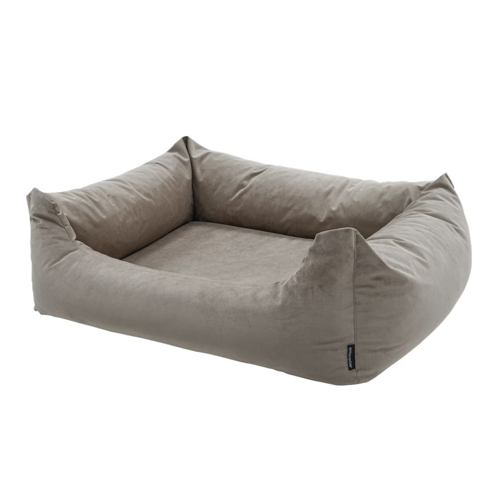 Madison | Hundebett | Velours Dog Bed | Taupe | Schlafplatz | Erholung | versch. Größen