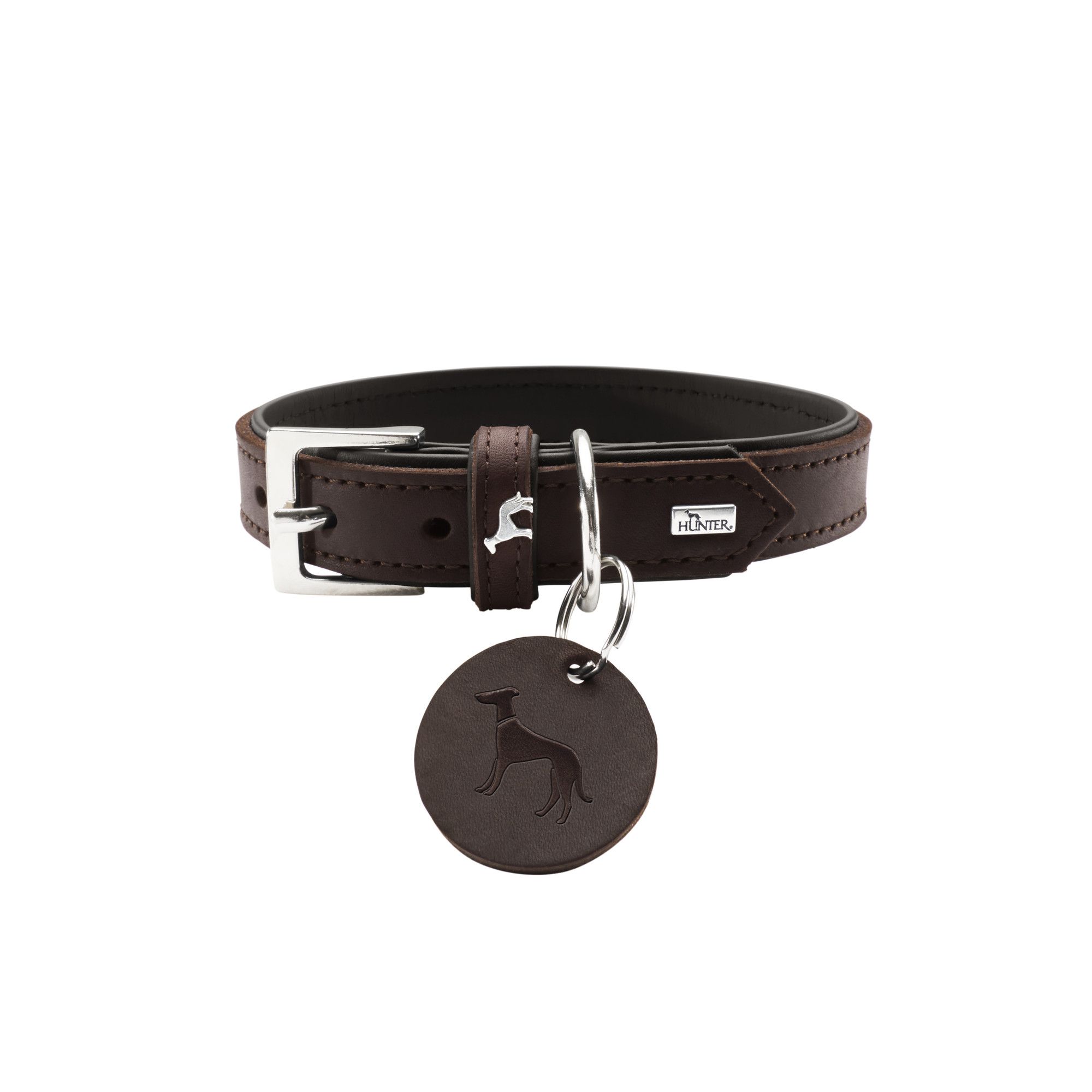 Hunter | Hundehalsband | Larvik | Lederhalsband | Rindsleder | Robust | versch. Farben und Größen