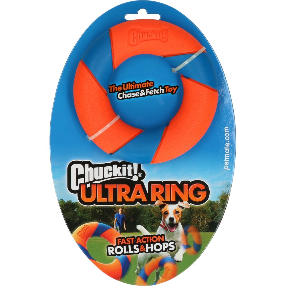 Hundespielzeug | Apportieren | Ring | Blau | Orange | 2x16.5x25 cm