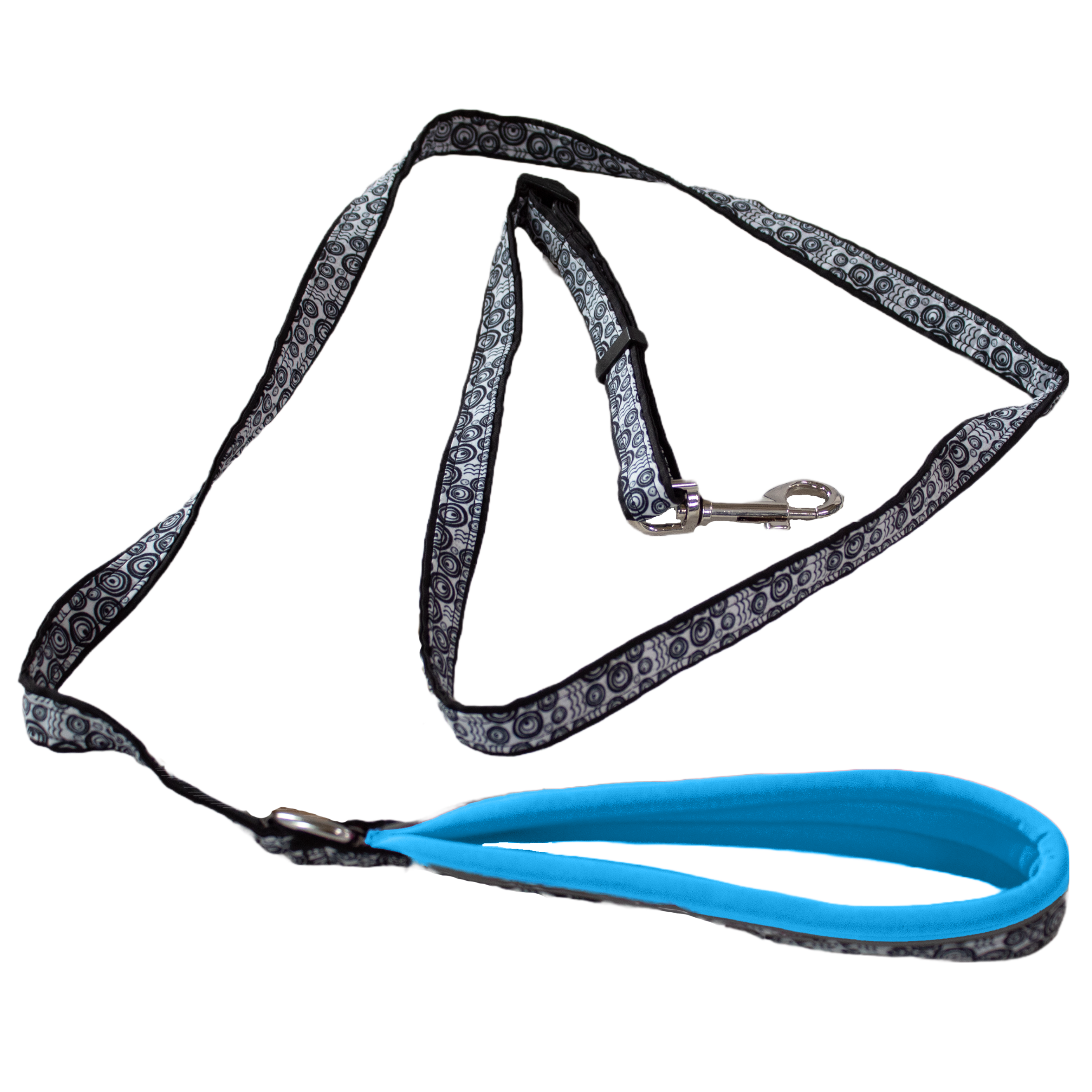 Finnero | Hundeleine Neopren | versch. Farben | verstellbare Länge | Nylongewebe | robust