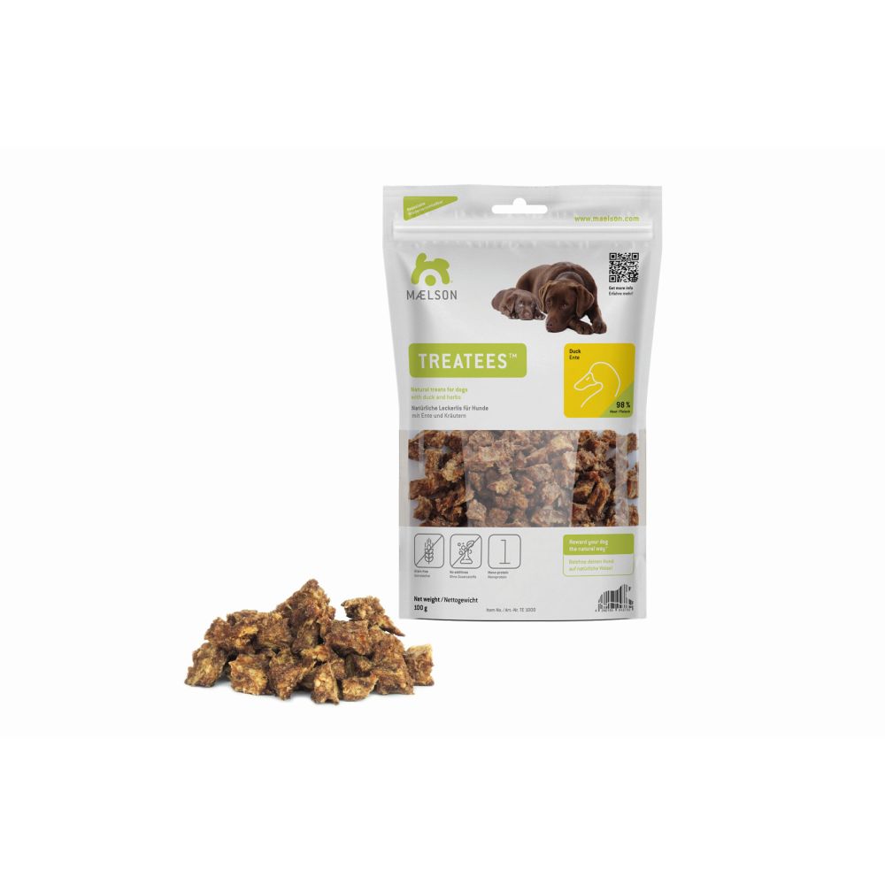 Hundesnacks | Hundeleckerlies | Treatees Ente | 100gr