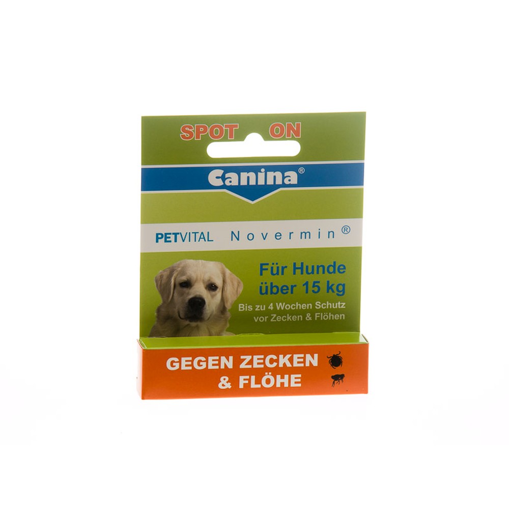 Canina | PETVITAL Novermin | Ungezieferbekämpfung | Zeckenmittel | natürliche Wirkstoffe