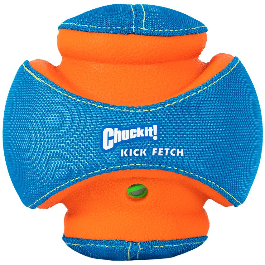 Chuckit | Hundespielzeug | Giggle kick fetch Ball | Wurfspielzeug | Apportieren | lacht und kichert