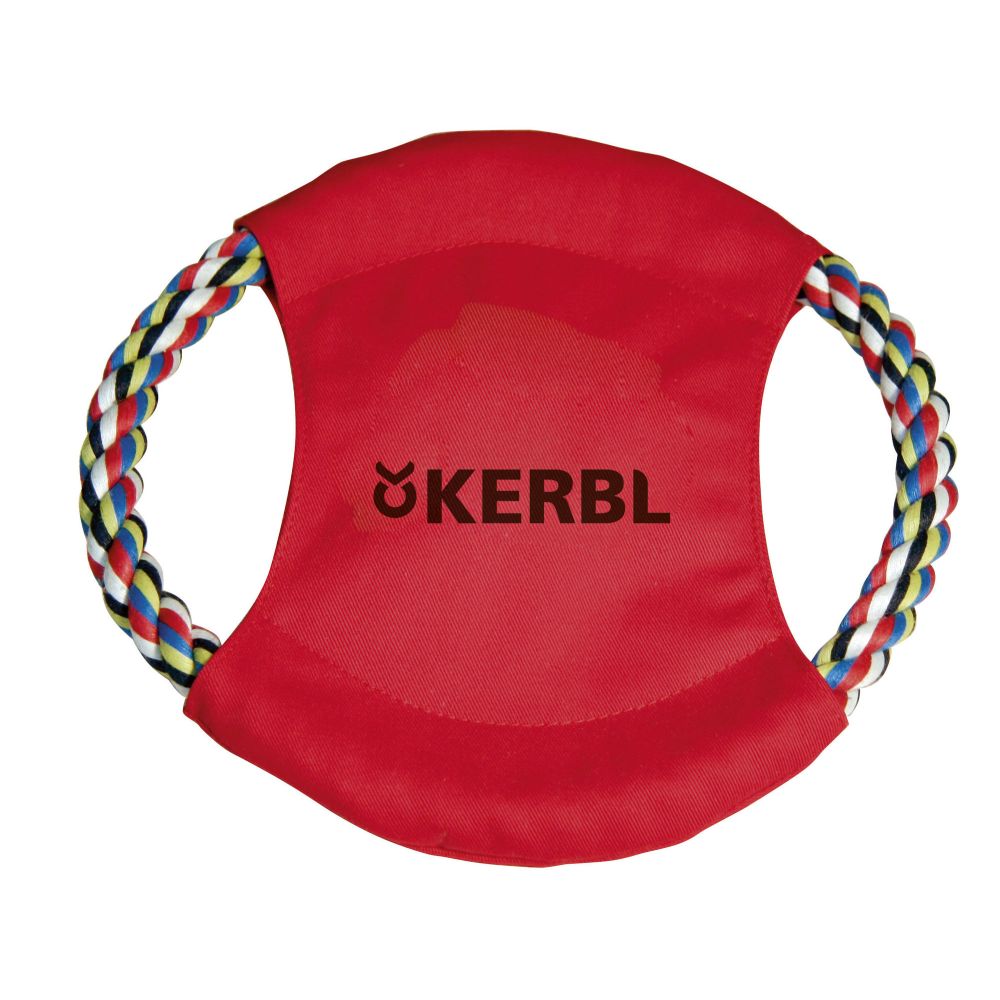 Hundespielzeug Baumwollfrisbee | Rot | ø 220 mm | Wurfspielzeug | Apportieren | Frisbee