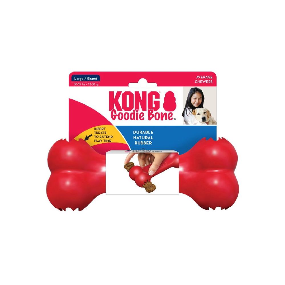 Kong | Hundespielzeug | Goodie Bone | Snackdummy | Kautschuk | versch. Größen | Robust | Langlebig