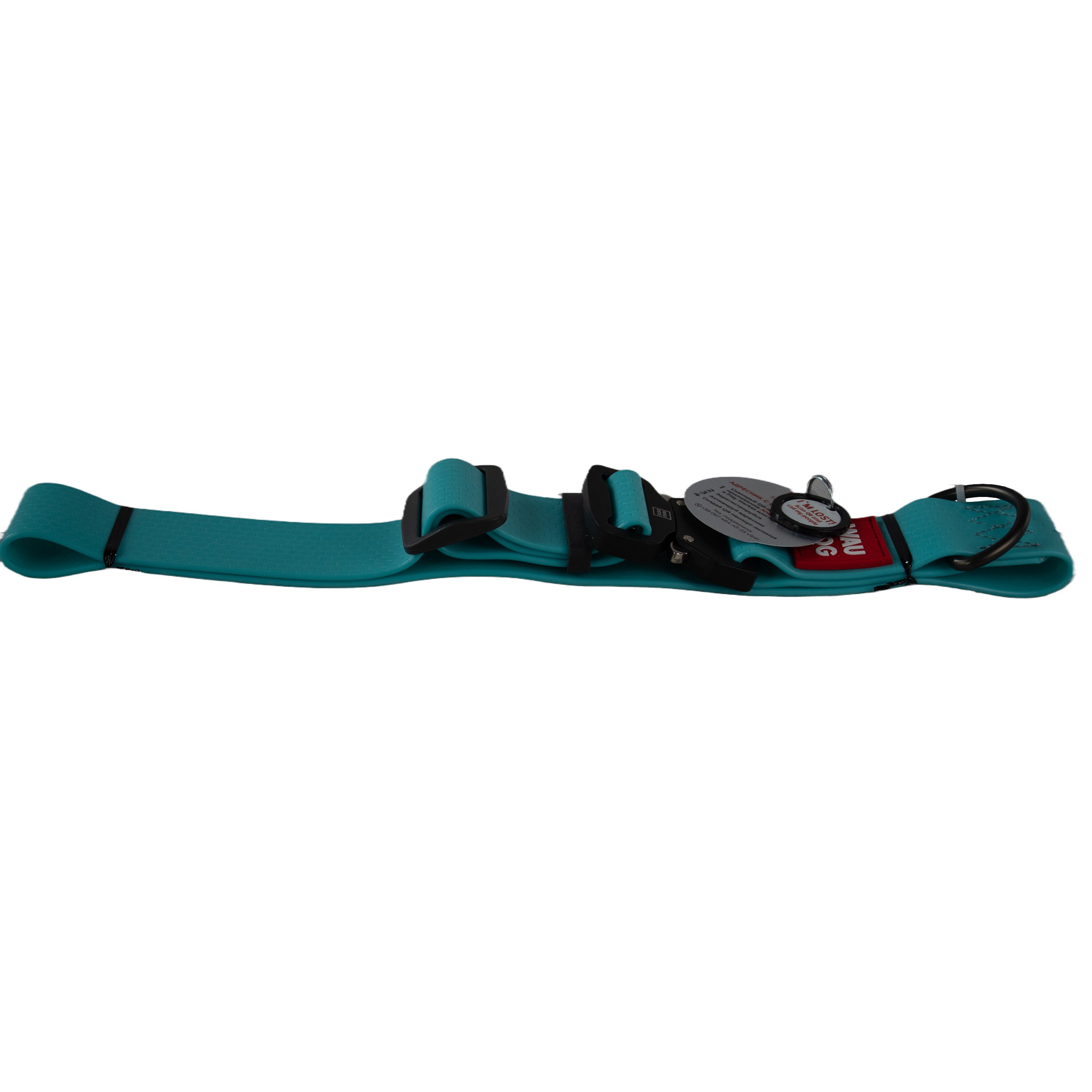 WAUDOG | Hundehalsband Waterproof | Glow in the Dark | Smart ID | Fluoreszierend | versch. Größen