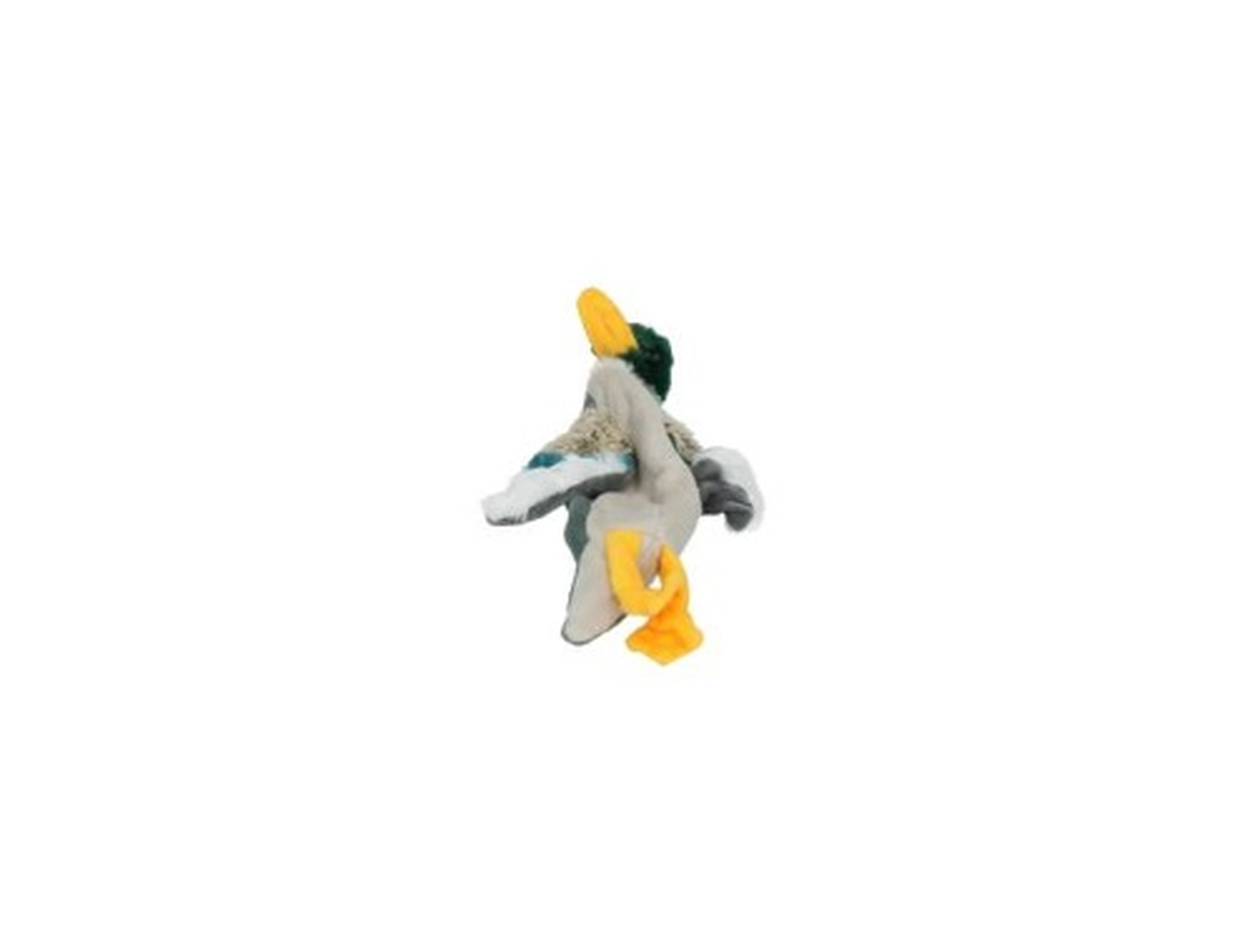 Hundespielzeug | Kuscheltier | Quietscher | Kuscheltiere | 30 cm | Grau | Plüsch | Ente | S