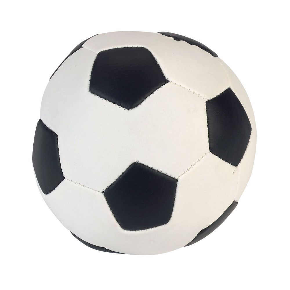 Coperani | Weicher Hundeball | Schwarz - Weiß | mit Squeaker | zum kauen und werfen