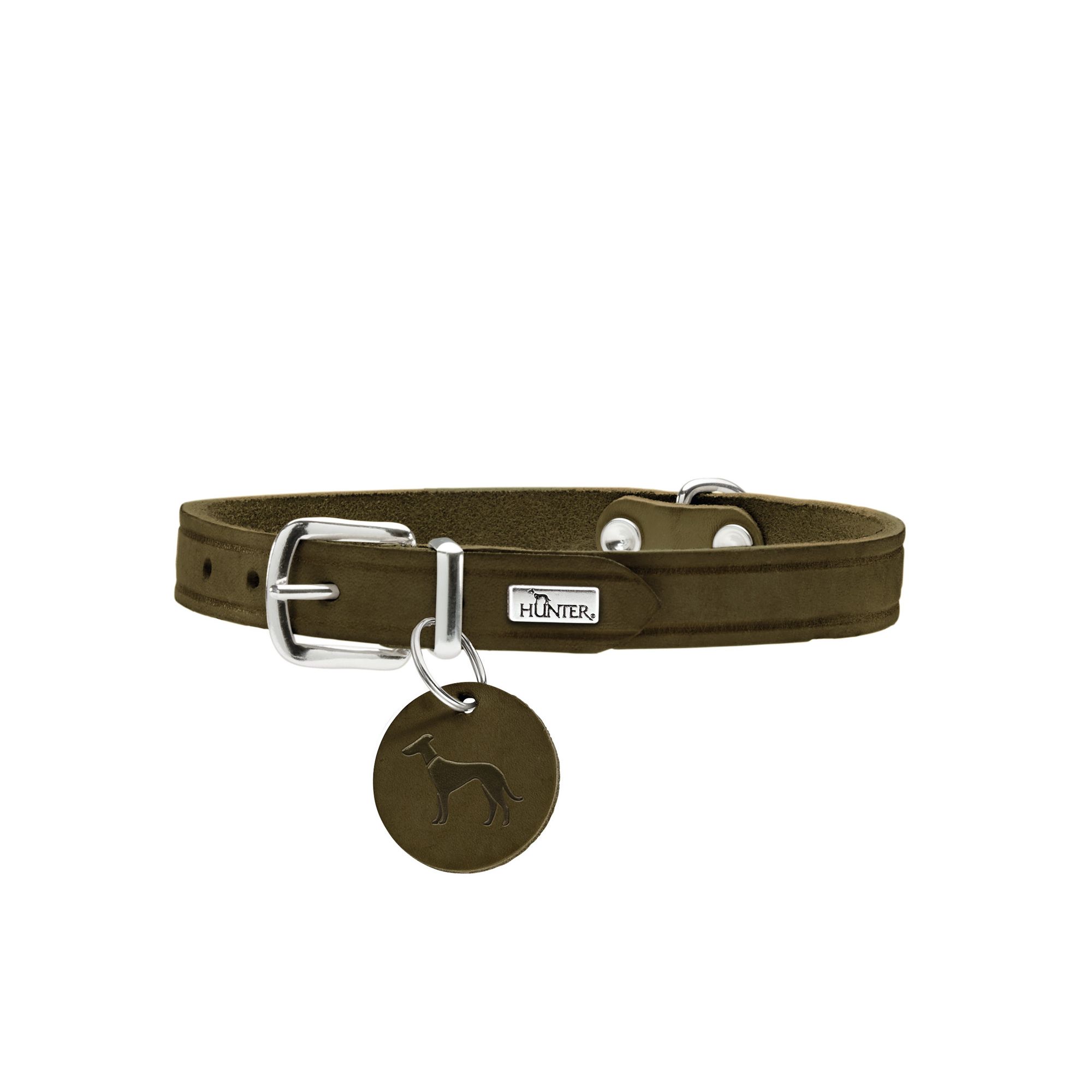 Hunter | Hundehalsband | Aalborg | Lederhalsband | Rindsleder | Robust | versch. Farben und Größen