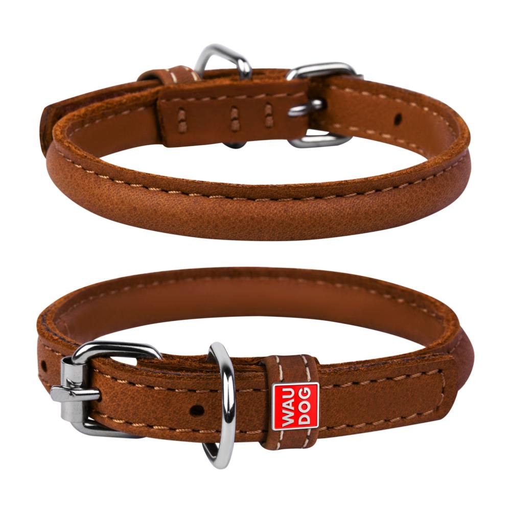WAUDOG | Hundehalsband SOFT |versch. Farben & Größen | weiches Lederhalsband für Hunde