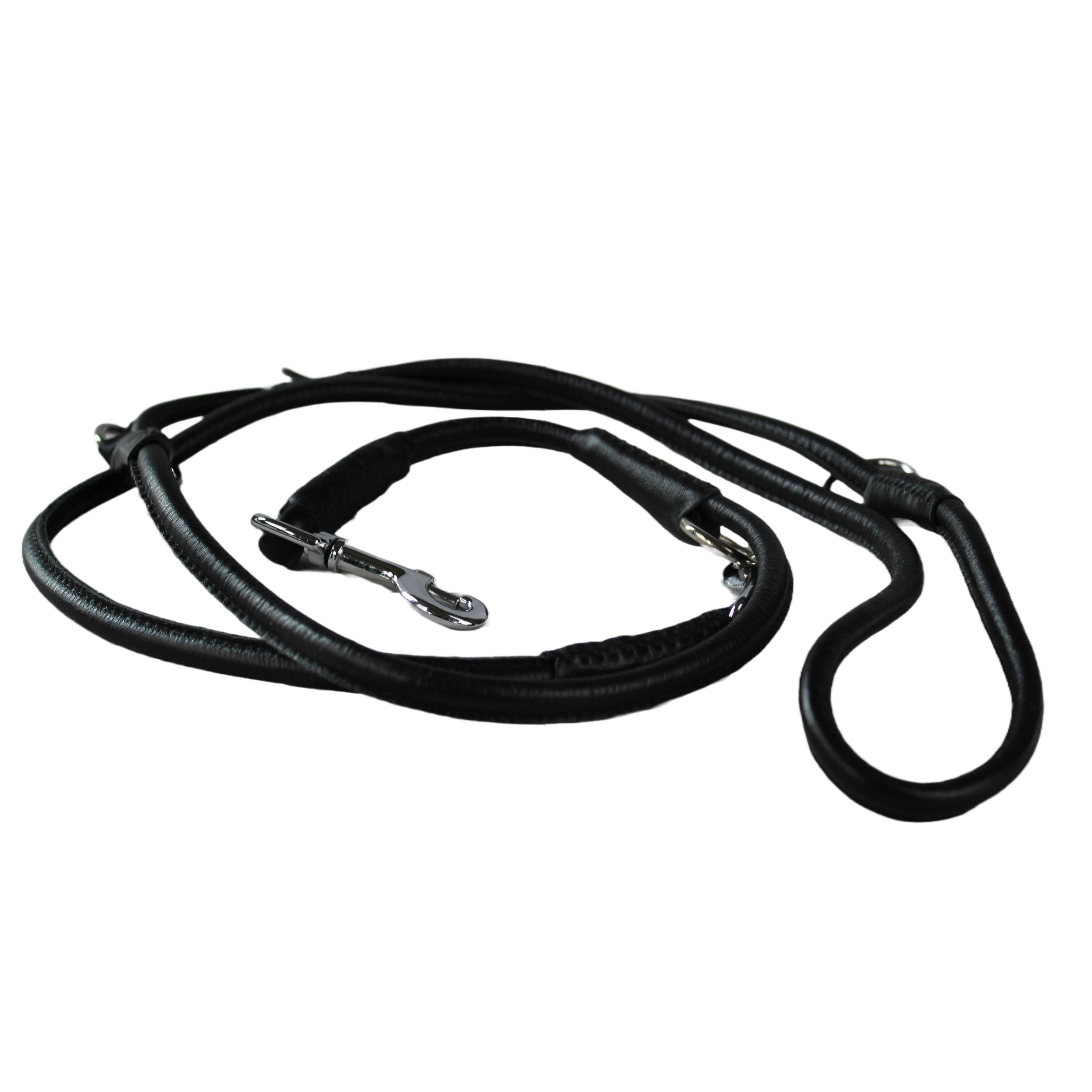 WAUDOG | Hundeleine Glamour | versch. Farben | 183 cm Länge | Lederleine für Hunde