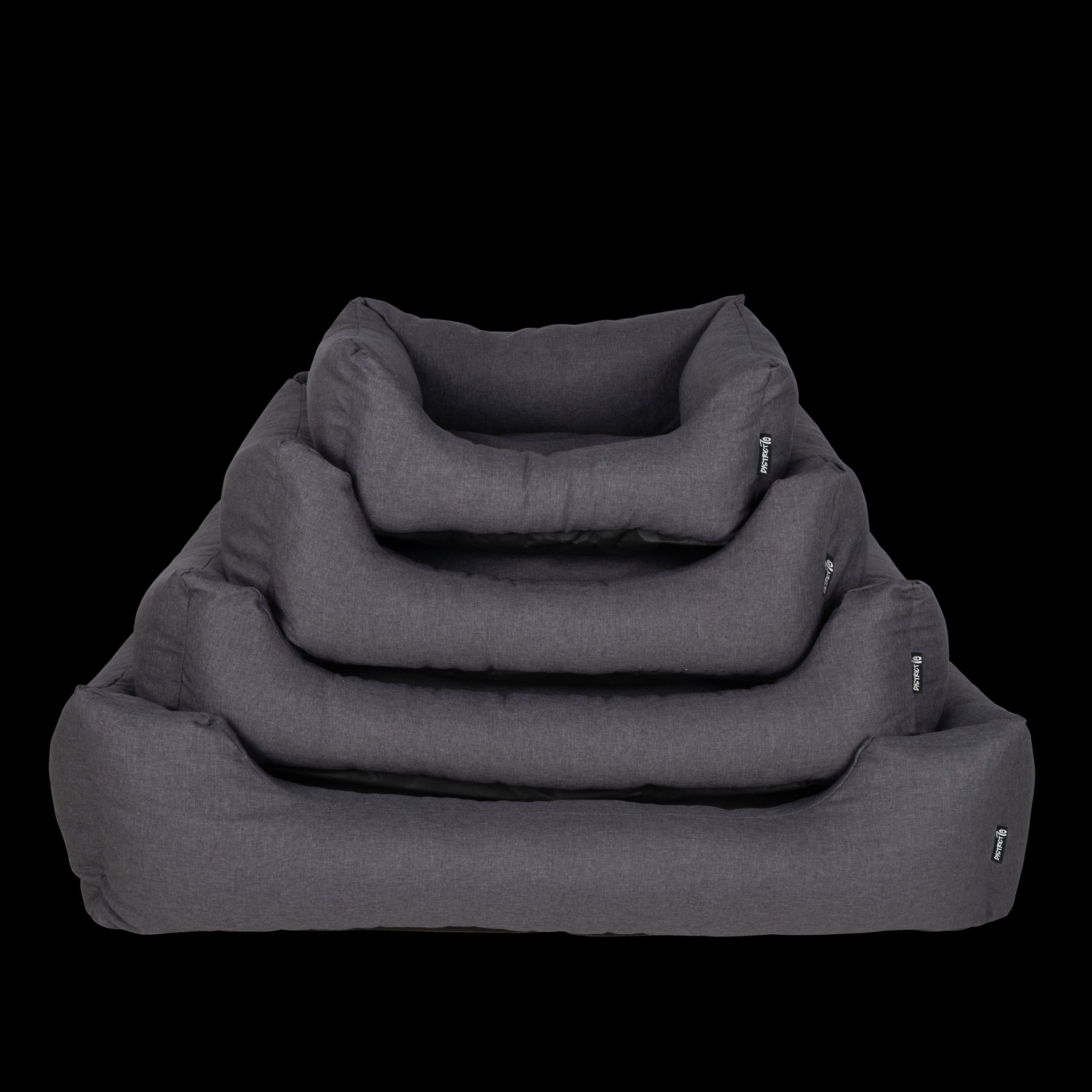 Hundebett | Classic | Hundeschlafplätze | Betten | S | Anthrazit | Polyester | 60 x 44 cm