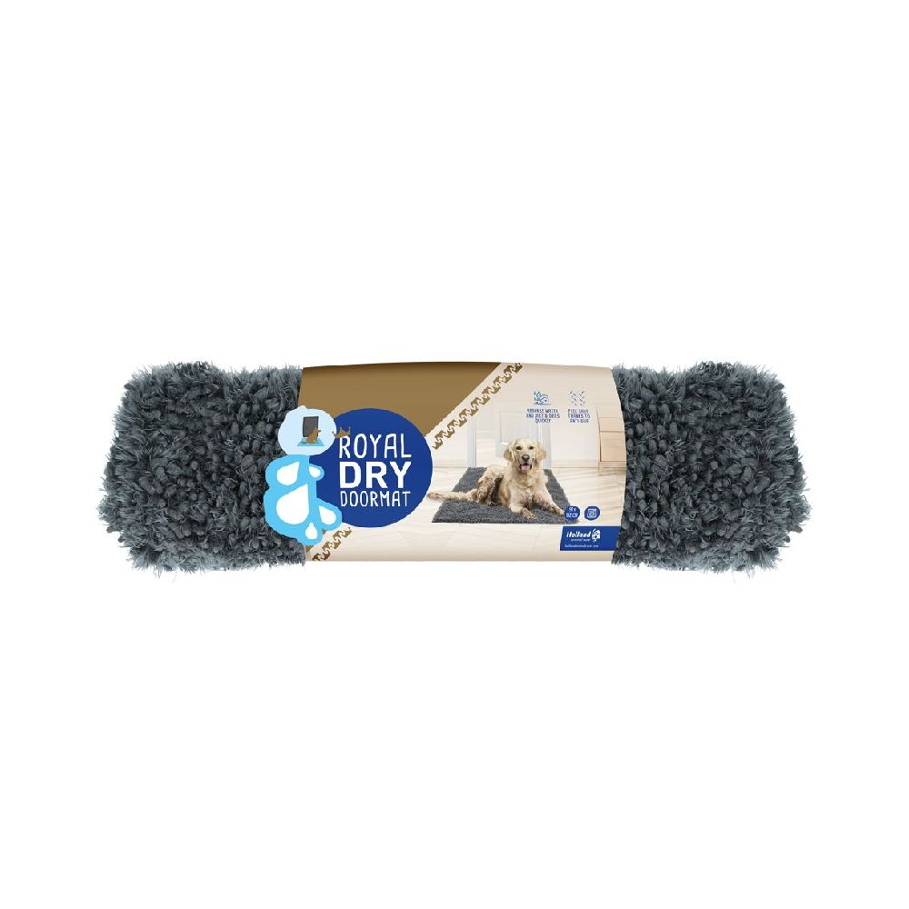 Royal Dry | Hundeschlafplatz | Hundematte | Polyester | versch. Größen | Grau | Antibakteriell